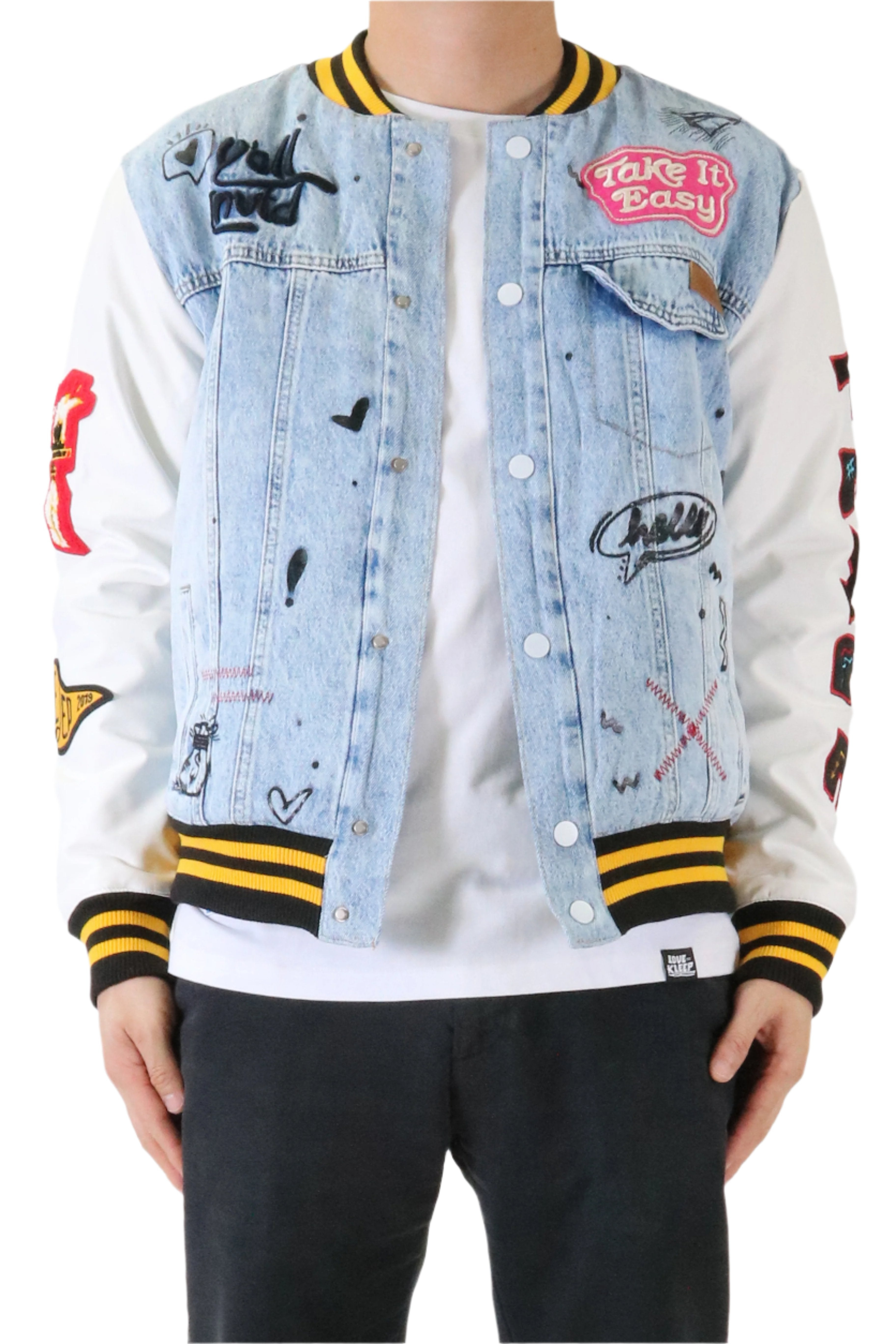 NEW NILA Padded Washing Denim Bomber Jacket NEW NILA Padded Washing Denim Bomber Jacket