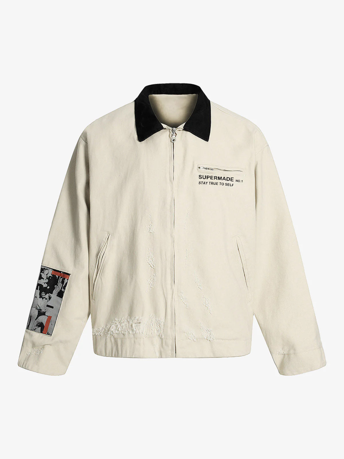 Street Washed Distressed Detroit Jacket Street Washed Distressed Detroit Jacket