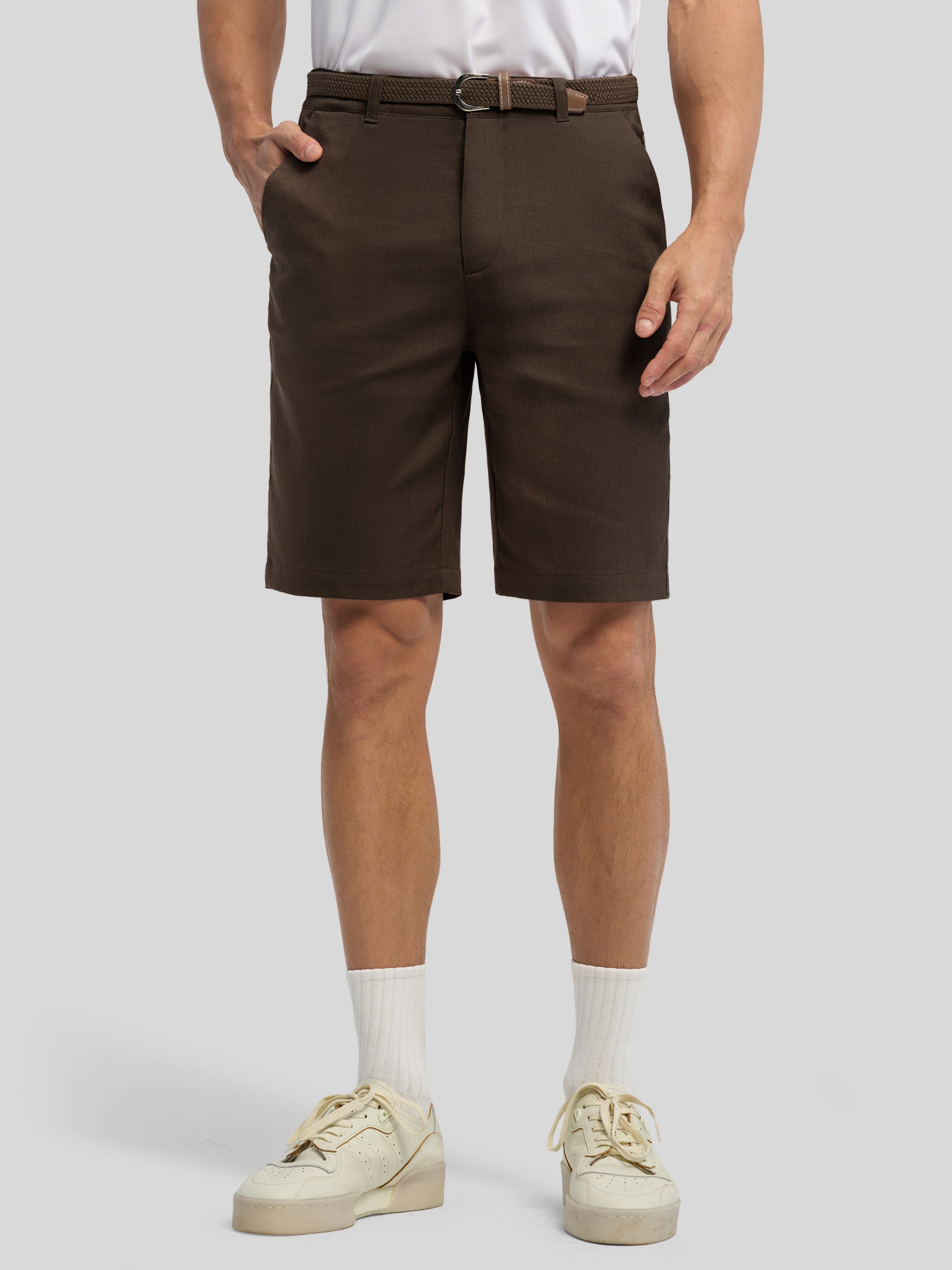Men’s Linen Shorts Inch Flat Front Men’s Linen Shorts Inch Flat Front