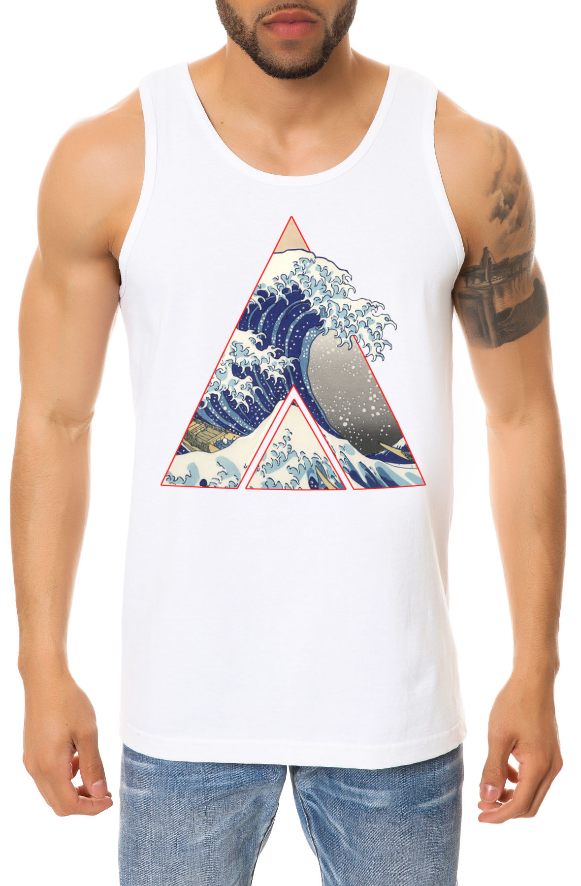 The Hokusai Wave Tank Top The Hokusai Wave Tank Top