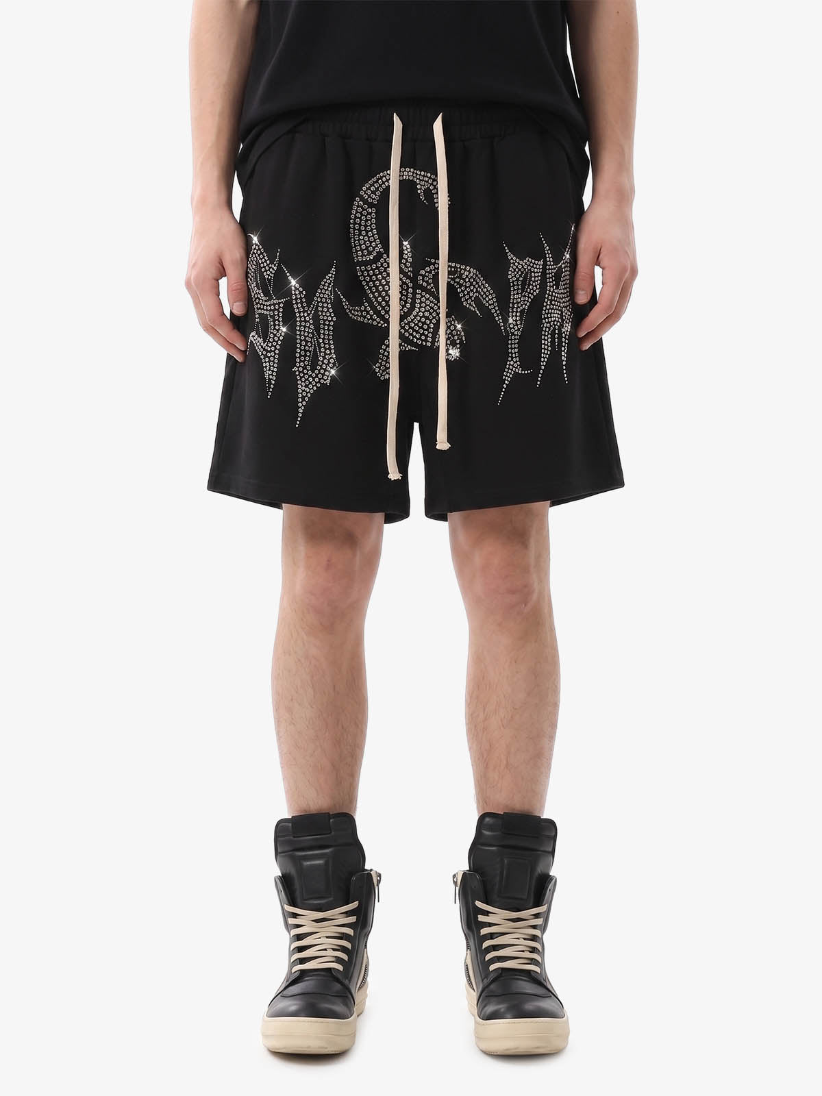 Rhinestone Scorpion Gothic Shorts Rhinestone Scorpion Gothic Shorts