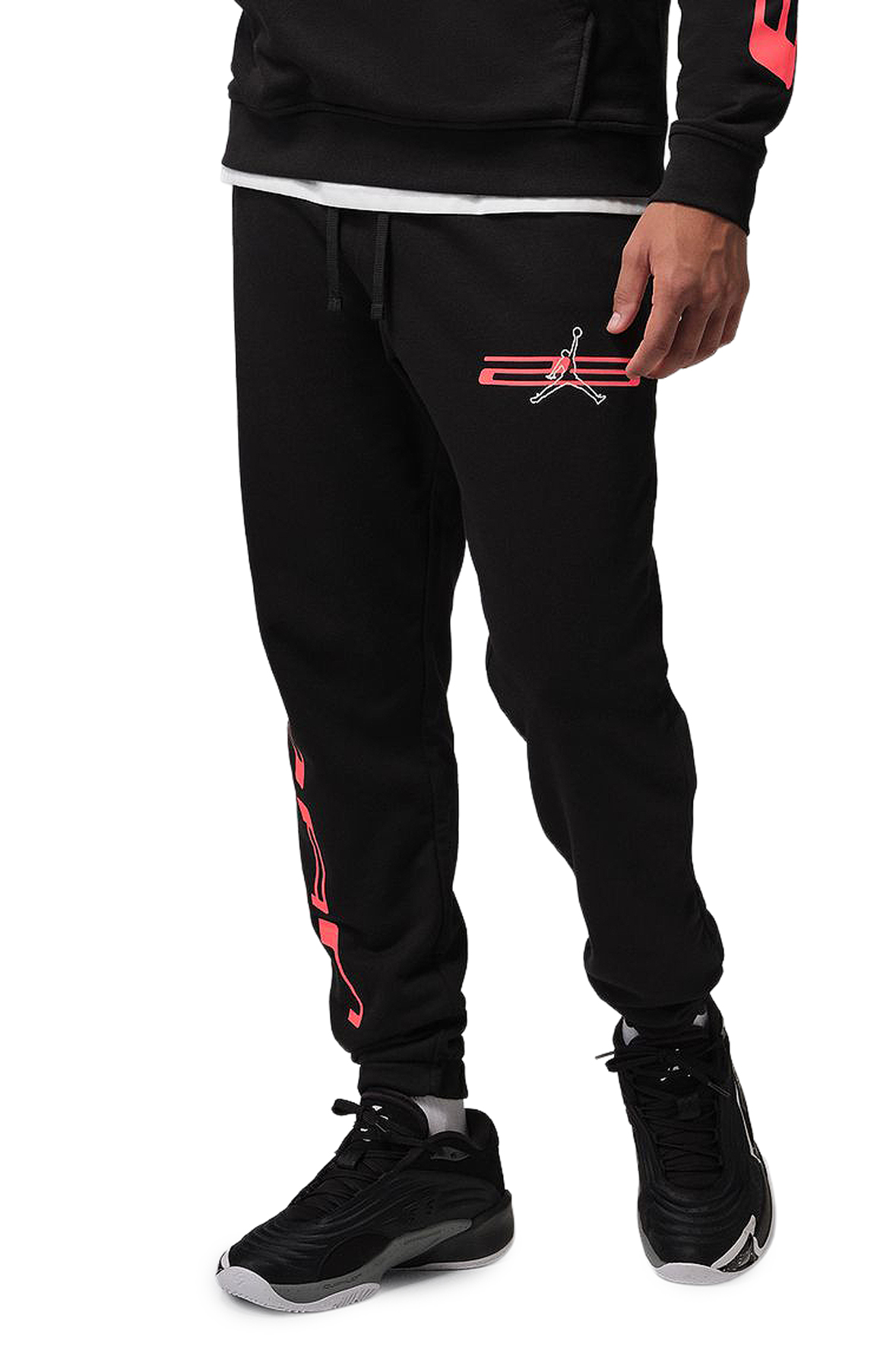 Men Sport Crossover Dri-FIT Fleece Pants BlackInfrared White Sweatpants S BlackInfrared White Men Sport Crossover Dri-FIT Fleece Pants BlackInfrared White Sweatpants S BlackInfrared White