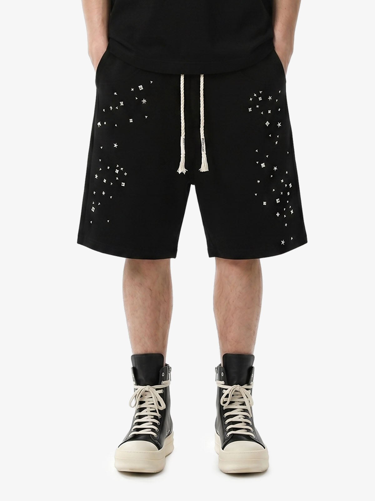 Studded Jersey Sweat Shorts Studded Jersey Sweat Shorts