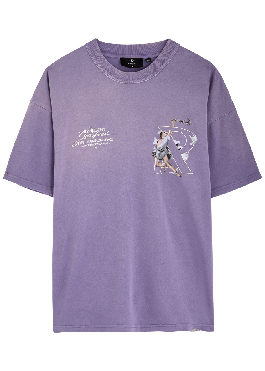 Represent Hermes Printed Cotton shirt – Purple