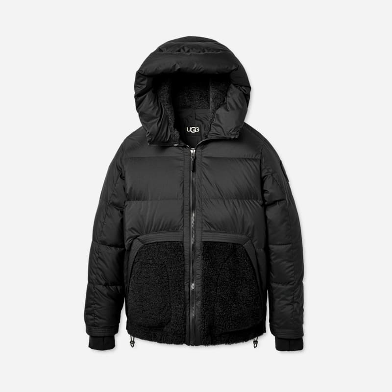 UGG® Men’s MetroPeak Down Puffer Jacket Polyester in Black, Size