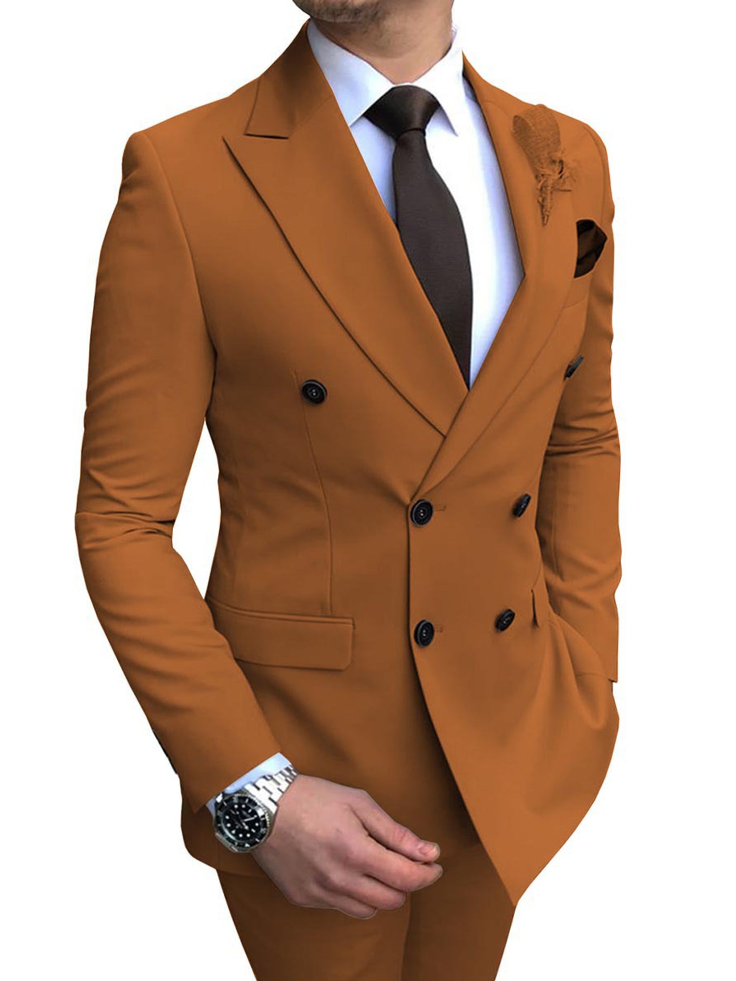 Elegant Mens Slim Fit Suit Tuxedo -Piece Suits Elegant Mens Slim Fit Suit Tuxedo -Piece Suits