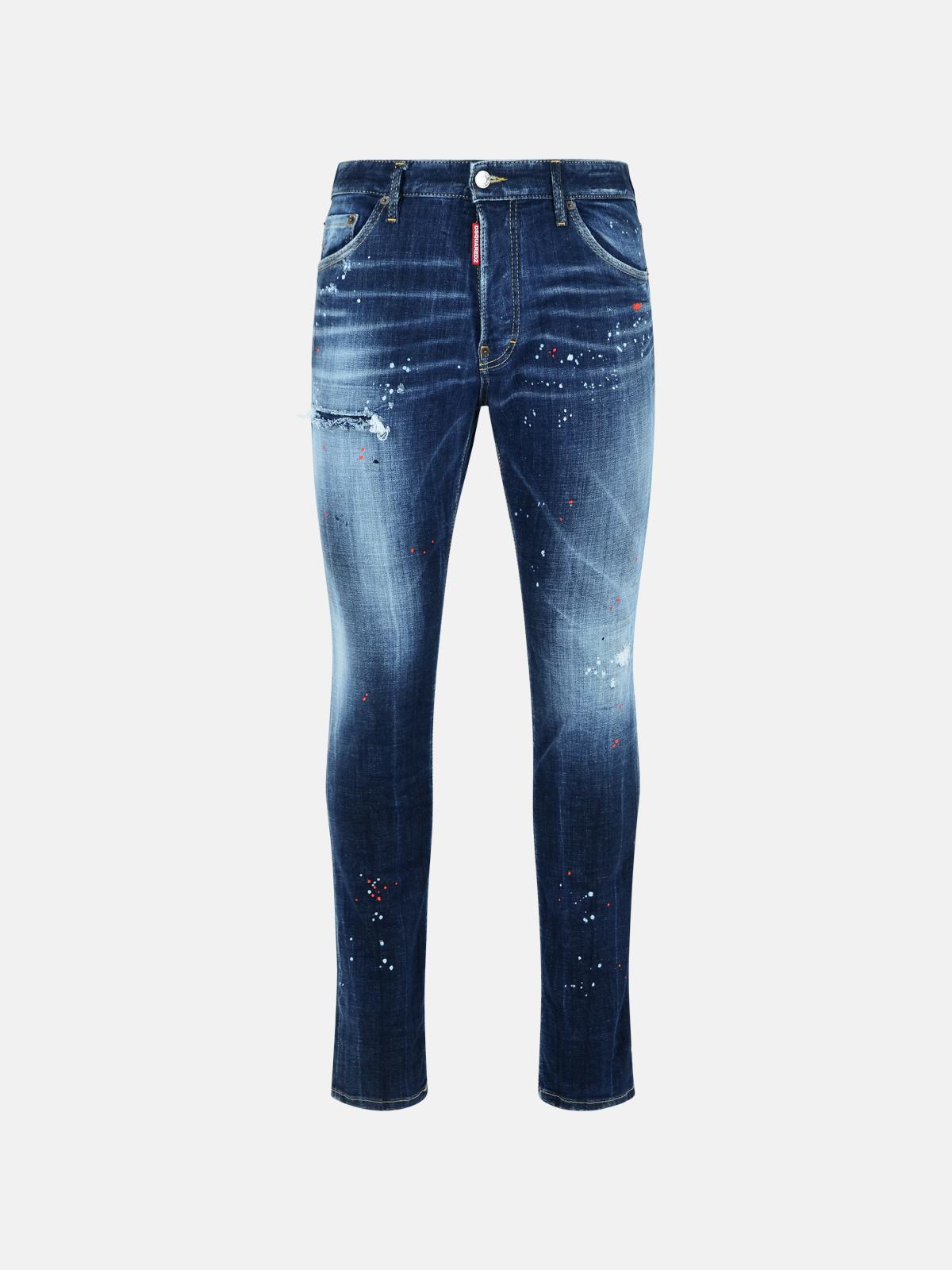 DSQUARED ‘Cool Guy’ Medium Blue Wash Cotton Denim Jeans DSQUARED ‘Cool Guy’ Medium Blue Wash Cotton Denim Jeans