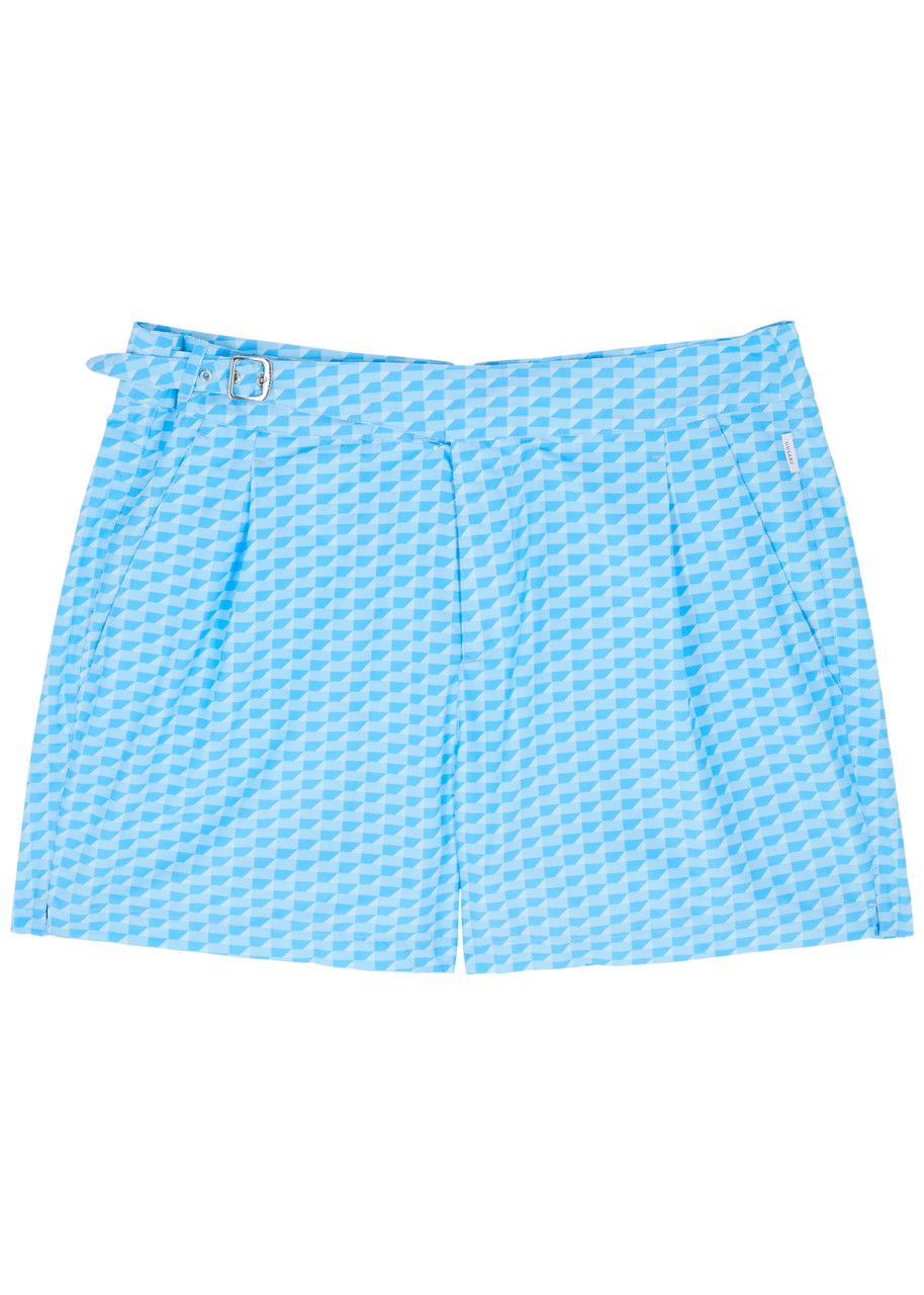 Gusari The London Printed Shell Swim Shorts – Blue – W L Gusari The London Printed Shell Swim Shorts – Blue – W L