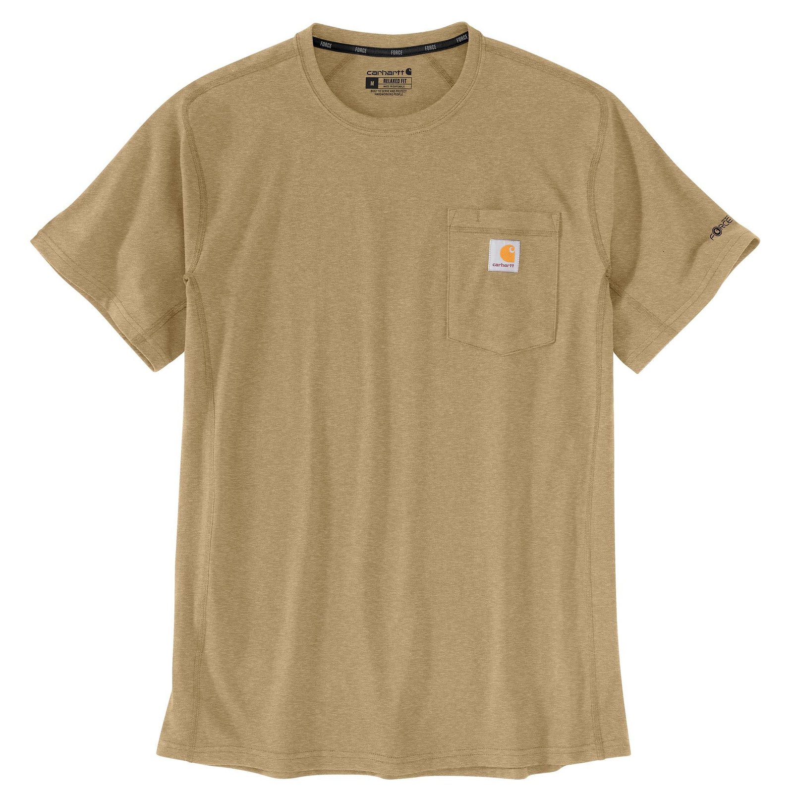 Carhartt Men’s Force Relaxed Shirt Tan Knit Tops Large Tall Carhartt Men’s Force Relaxed Shirt Tan Knit Tops Large Tall