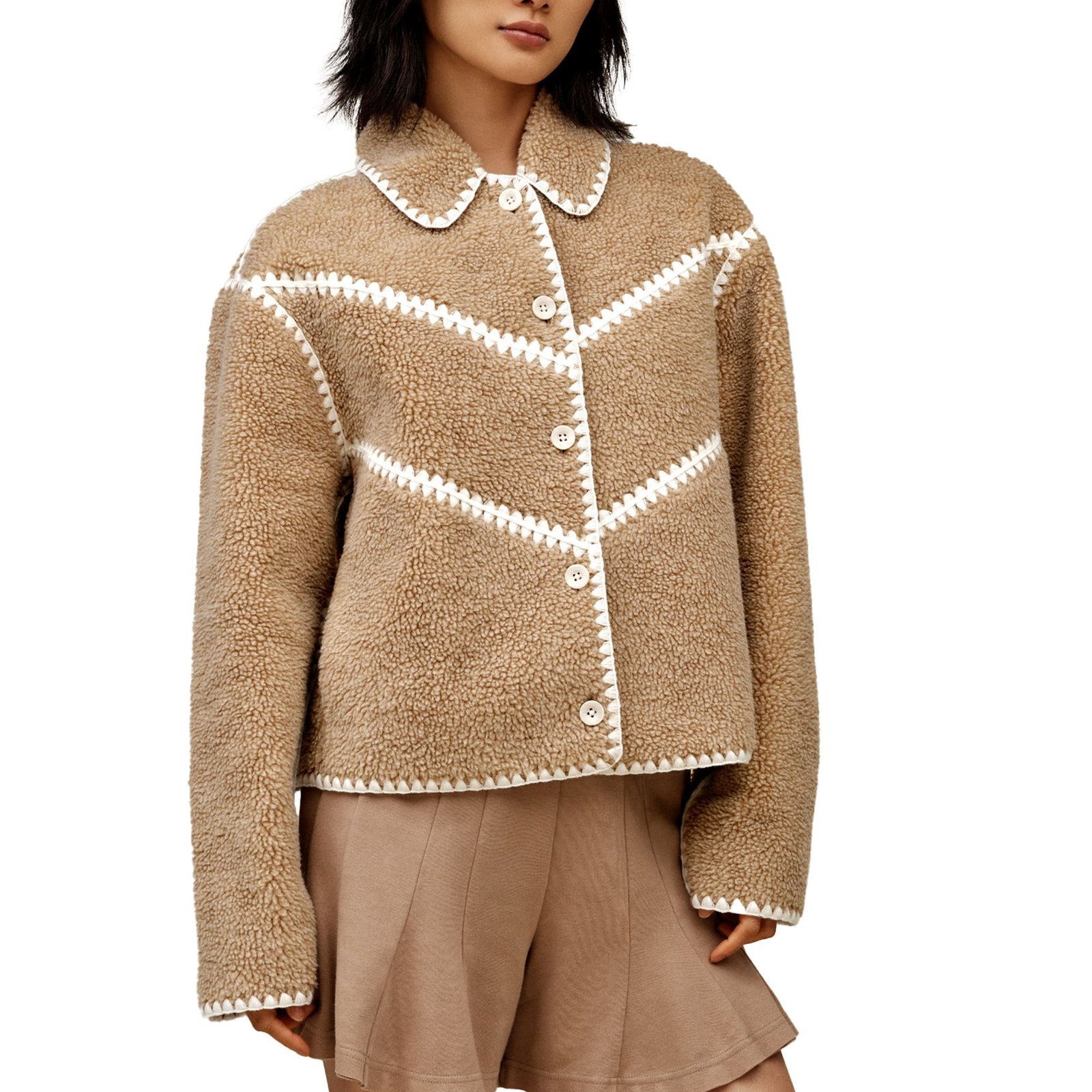 UGG Ellison UGGfluff Shell Jacket Tan Jackets UGG Ellison UGGfluff Shell Jacket Tan Jackets