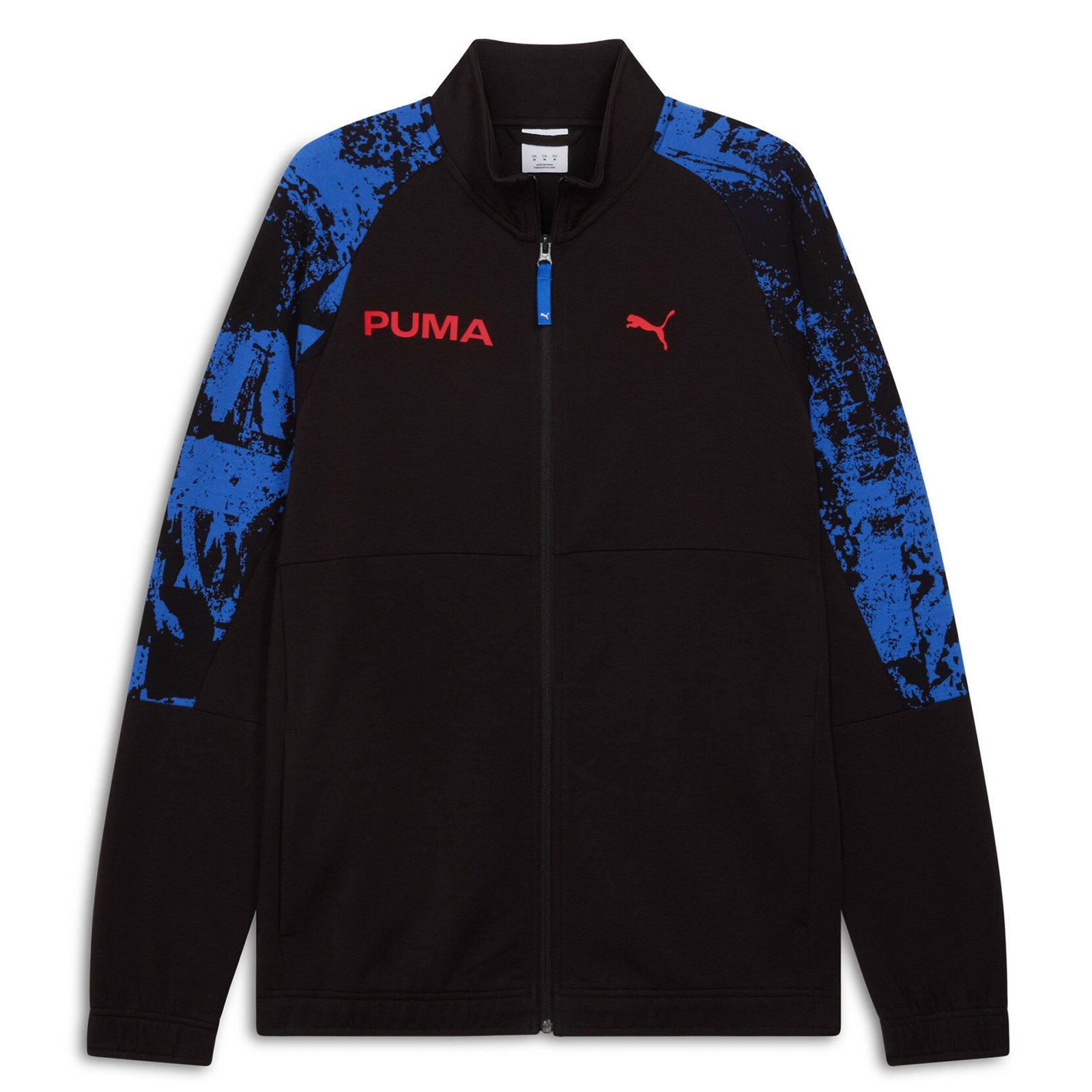 PUMA Men’s Essential AOP Track Jacket Black Jackets PUMA Men’s Essential AOP Track Jacket Black Jackets