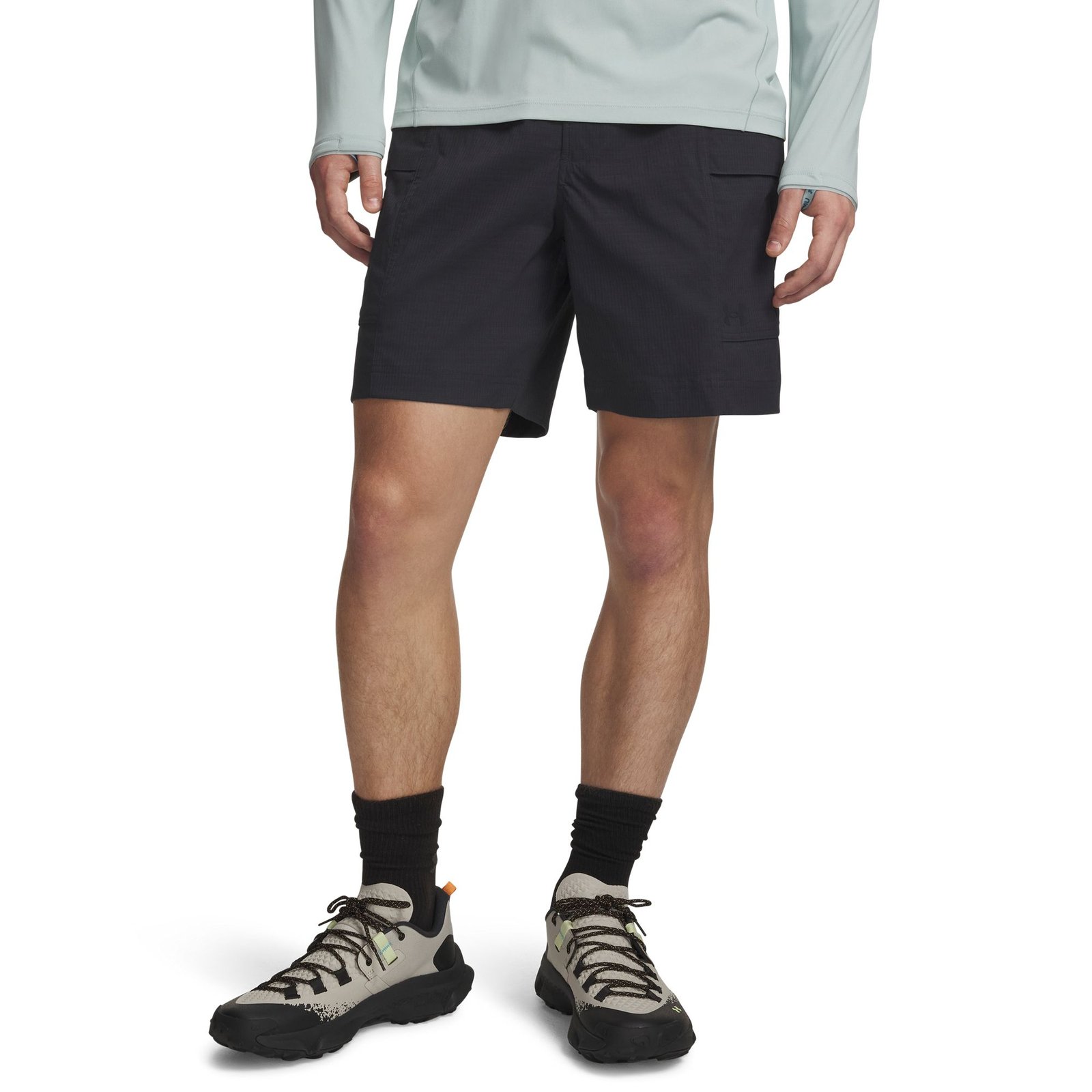 Under Armour Men’s Explor Hike Cargo Short Black Shorts Under Armour Men’s Explor Hike Cargo Short Black Shorts