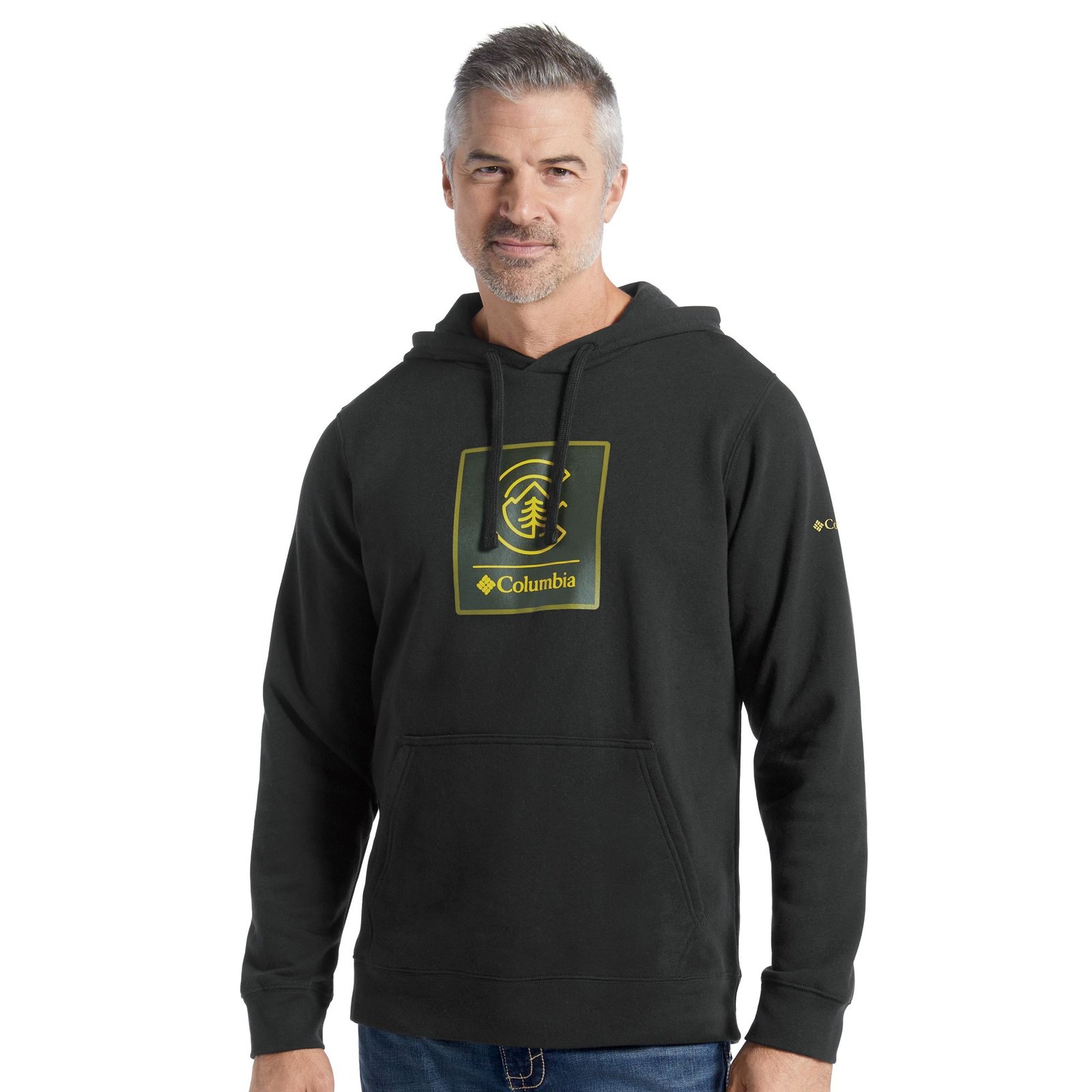 Columbia Men’s Trek Graphic Hoodie Black Knit Tops X Columbia Men’s Trek Graphic Hoodie Black Knit Tops X