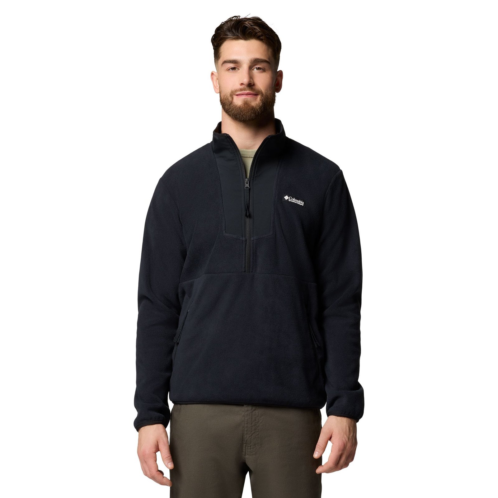 Columbia Men’s Sequoia Grove Half-Zip Fleece Black Jackets X