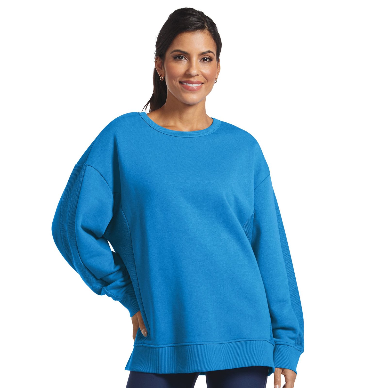 Masseys Lifestyle Crewneck Sweatshirt Blue Knit Tops Masseys Lifestyle Crewneck Sweatshirt Blue Knit Tops