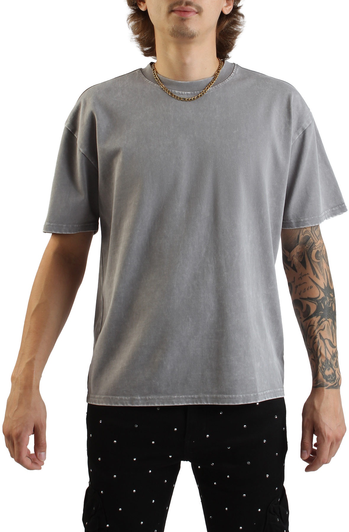 Men Hunchback V Shirt Dark Grey shirts M Dark Grey