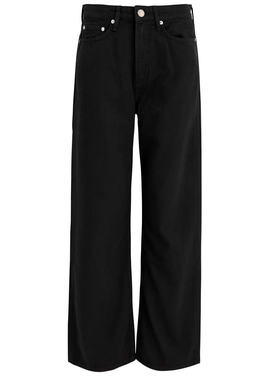Rag & Bone Logan Wide-leg Jeans – Black – W M Rag & Bone Logan Wide-leg Jeans – Black – W M