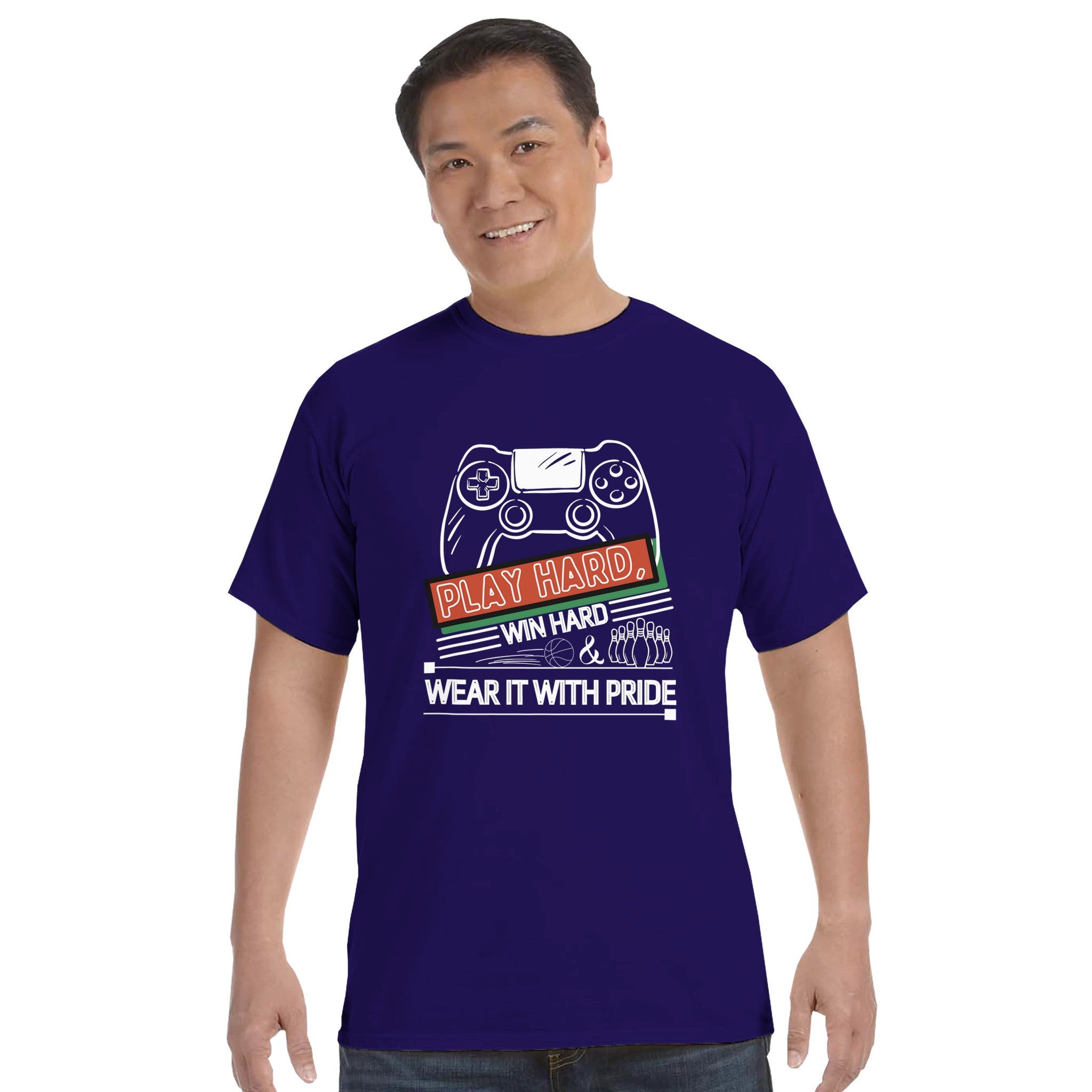 Play Hard Comfort Colors Gamer Gift Shirt – L grape Play Hard Comfort Colors Gamer Gift Shirt – L grape