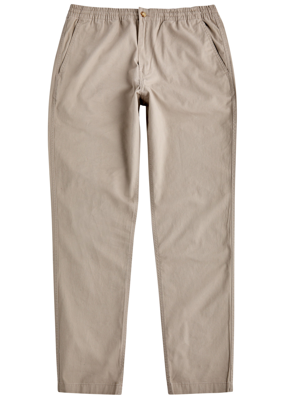 Polo Ralph Lauren Tapered-leg Stretch-cotton Chinos – Cream Polo Ralph Lauren Tapered-leg Stretch-cotton Chinos – Cream