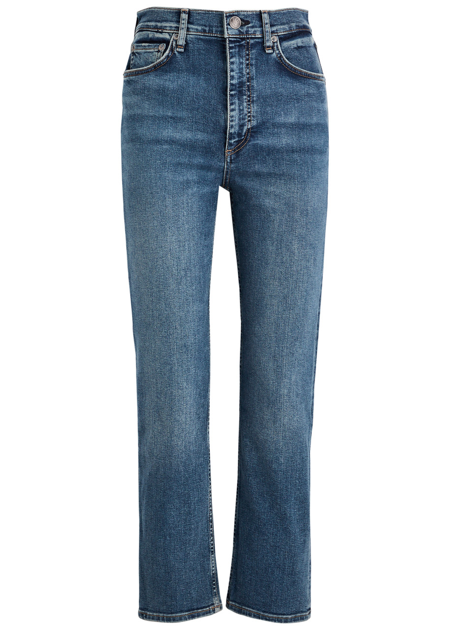 Rag & Bone Miramar Sofie Wide-leg Chambrey Trousers – Blue – W L Rag & Bone Miramar Sofie Wide-leg Chambrey Trousers – Blue – W L