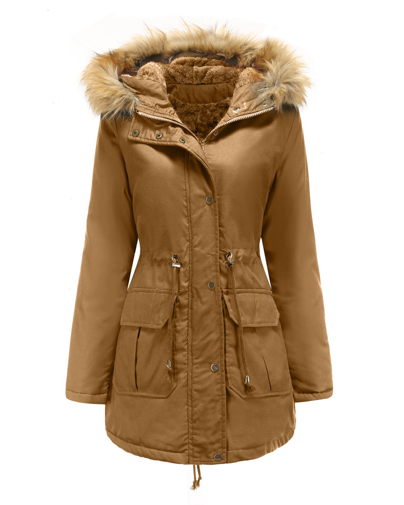 Faux Fur Hood Parka Jacket – Camel M Faux Fur Hood Parka Jacket – Camel M