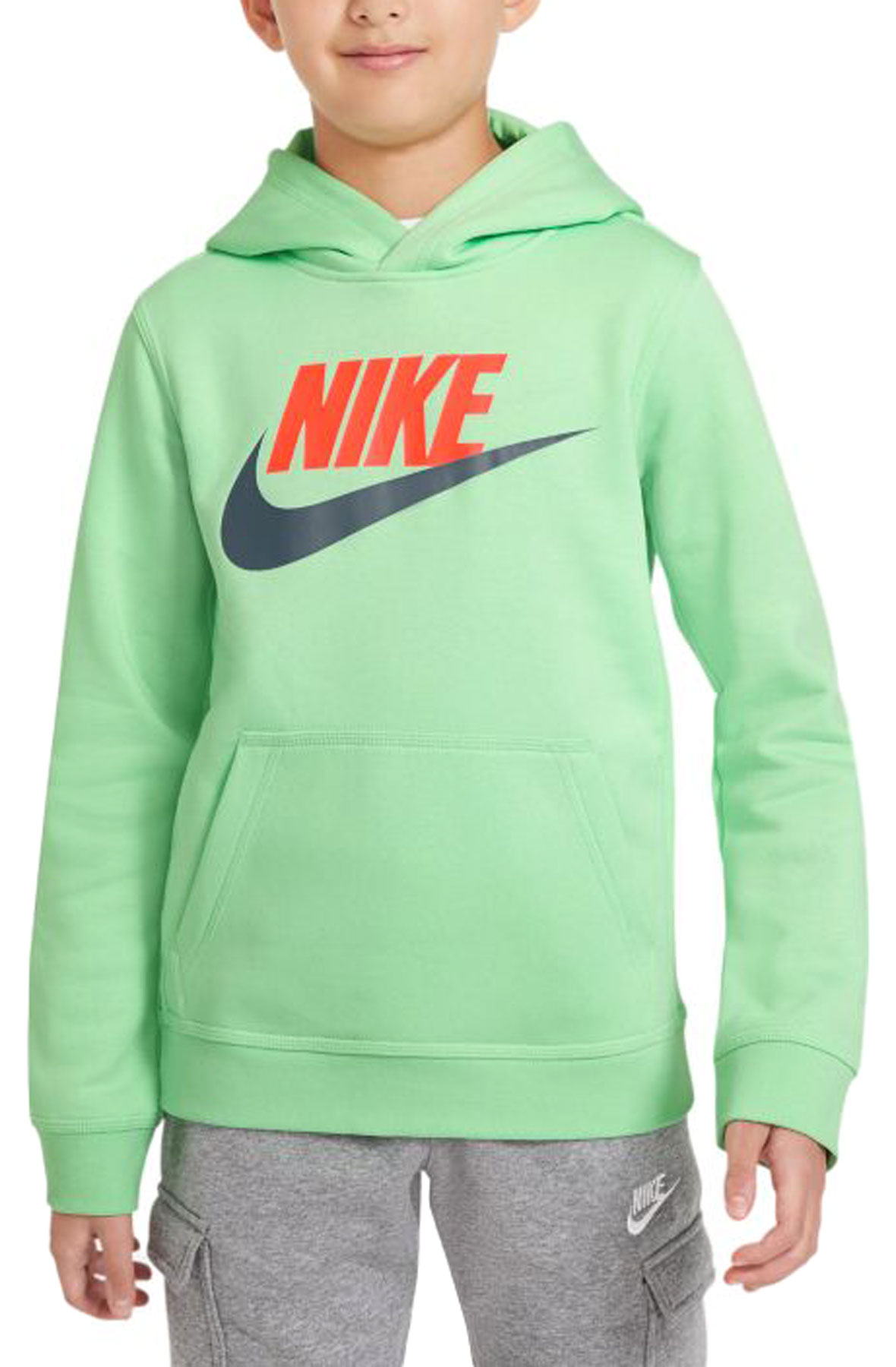 Kids Kids Sportswear Club Fleece Pullover Hoodie Cucumber Calm Sweatshirts L Cucumber Calm