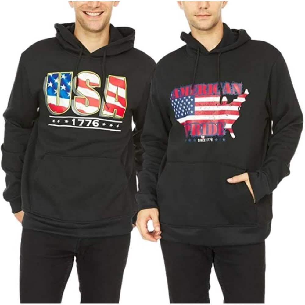 -Pack: Men’s Fleece-Lined Pullover Hoodies – BlackBlack -Pack: Men’s Fleece-Lined Pullover Hoodies – BlackBlack