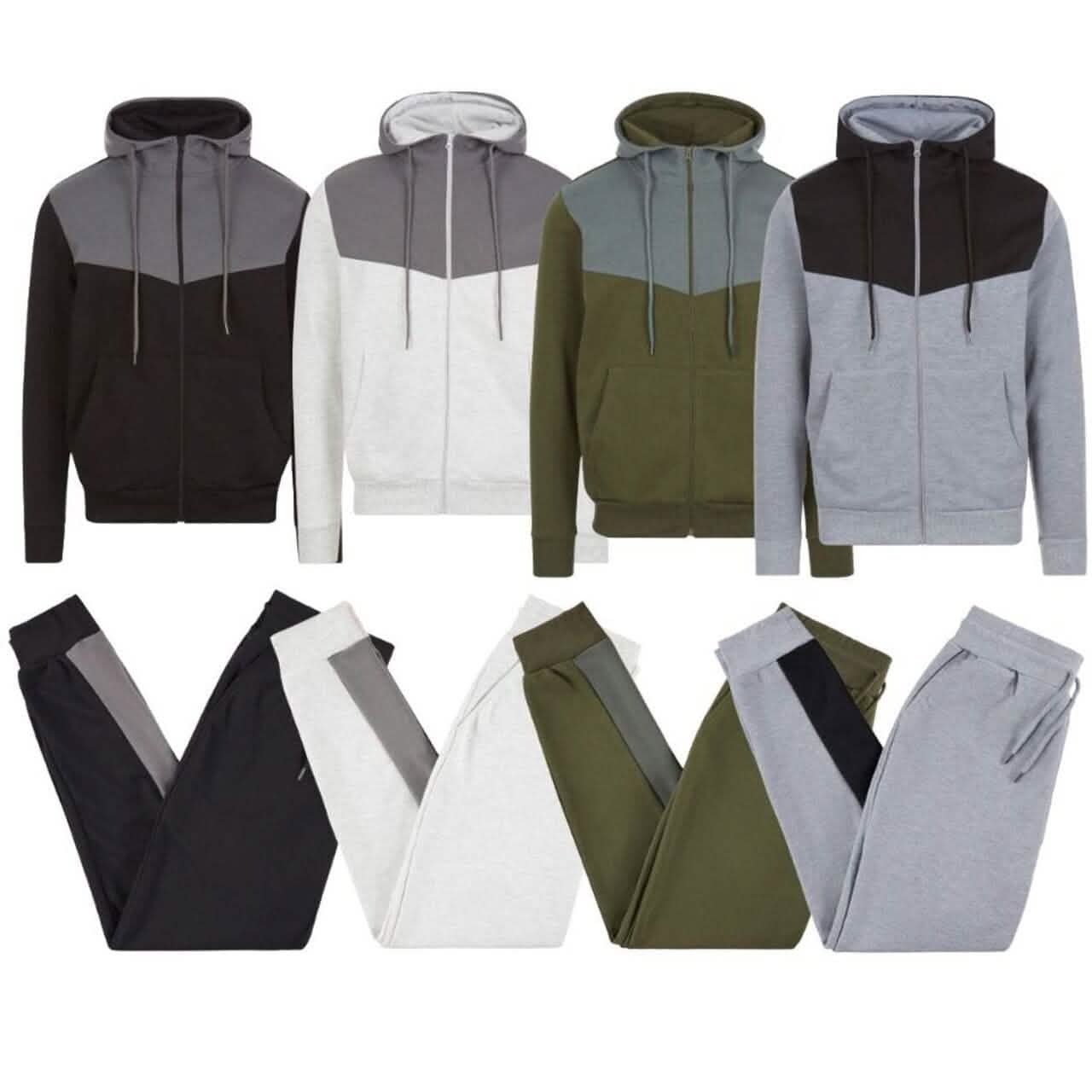 -Piece: Men’s Fleece-Lined Tech Hoodie and Jogger Set – -Piece: Men’s Fleece-Lined Tech Hoodie and Jogger Set –