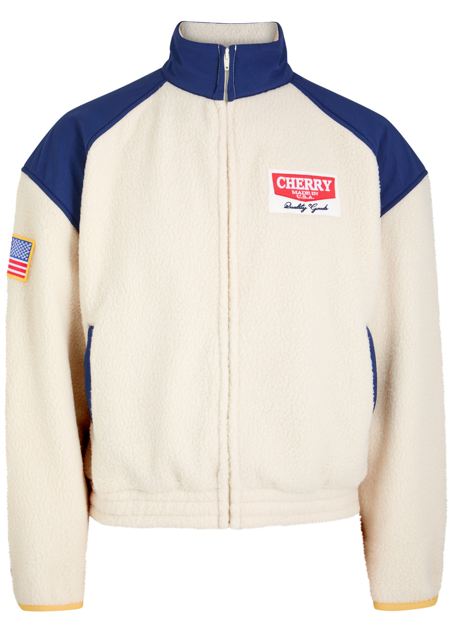 Cherry Los Angeles Racing Zip Panelled Fleece Jacket – Navy Cherry Los Angeles Racing Zip Panelled Fleece Jacket – Navy