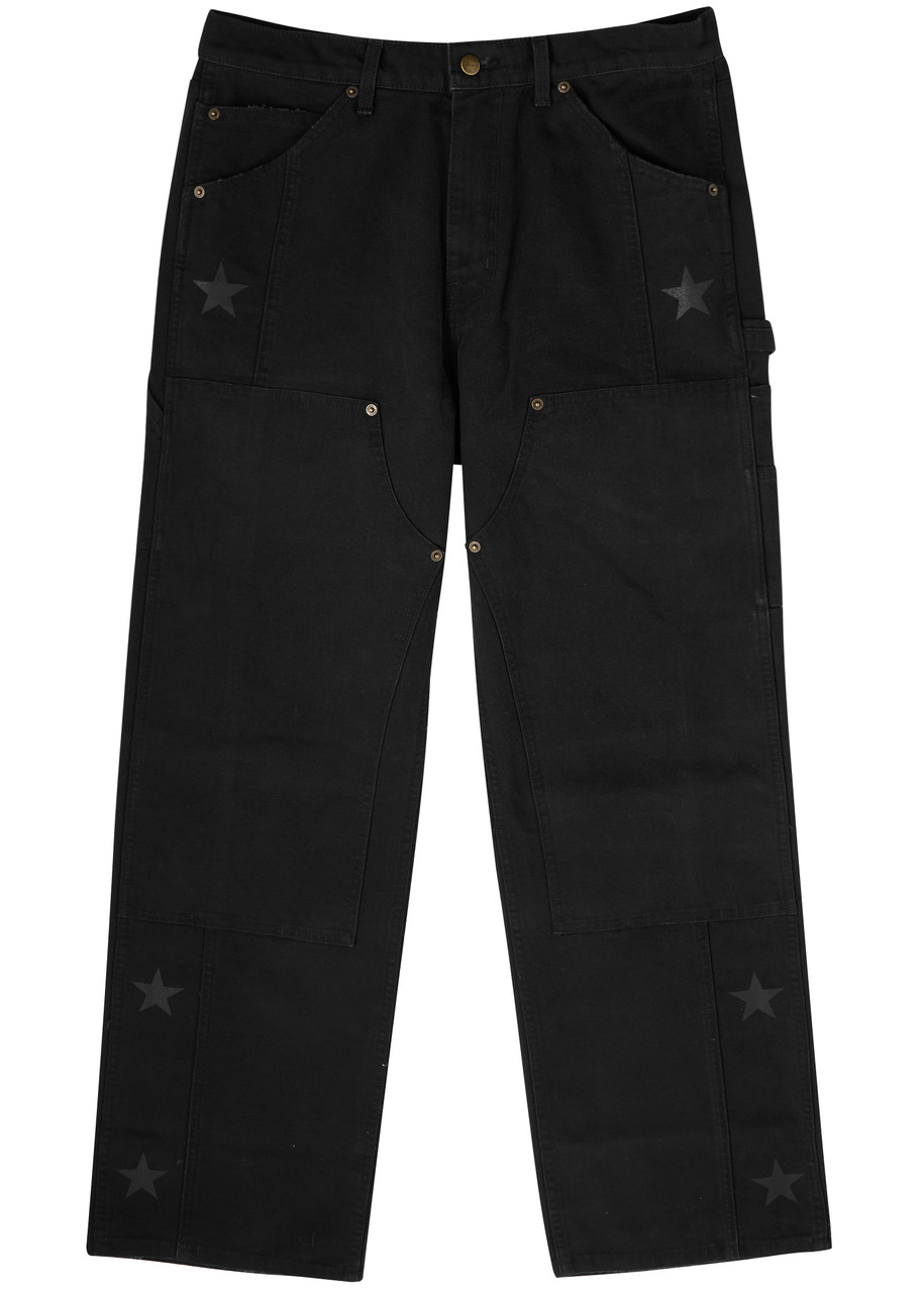 Cherry Los Angeles Star Wide-leg Carpenter Jeans – Black