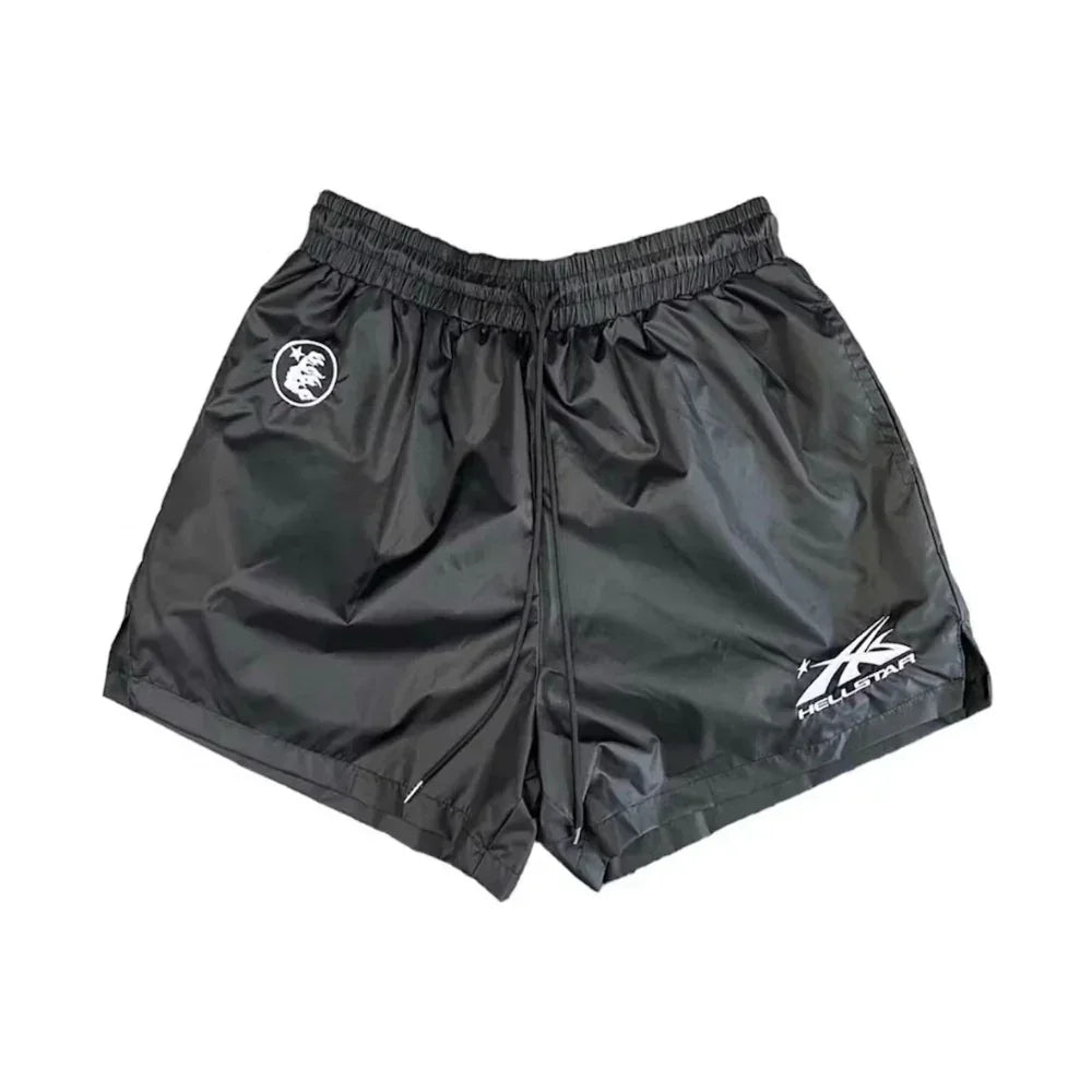 HELLSTAR NYLON SHORTS BLACK HELLSTAR NYLON SHORTS BLACK