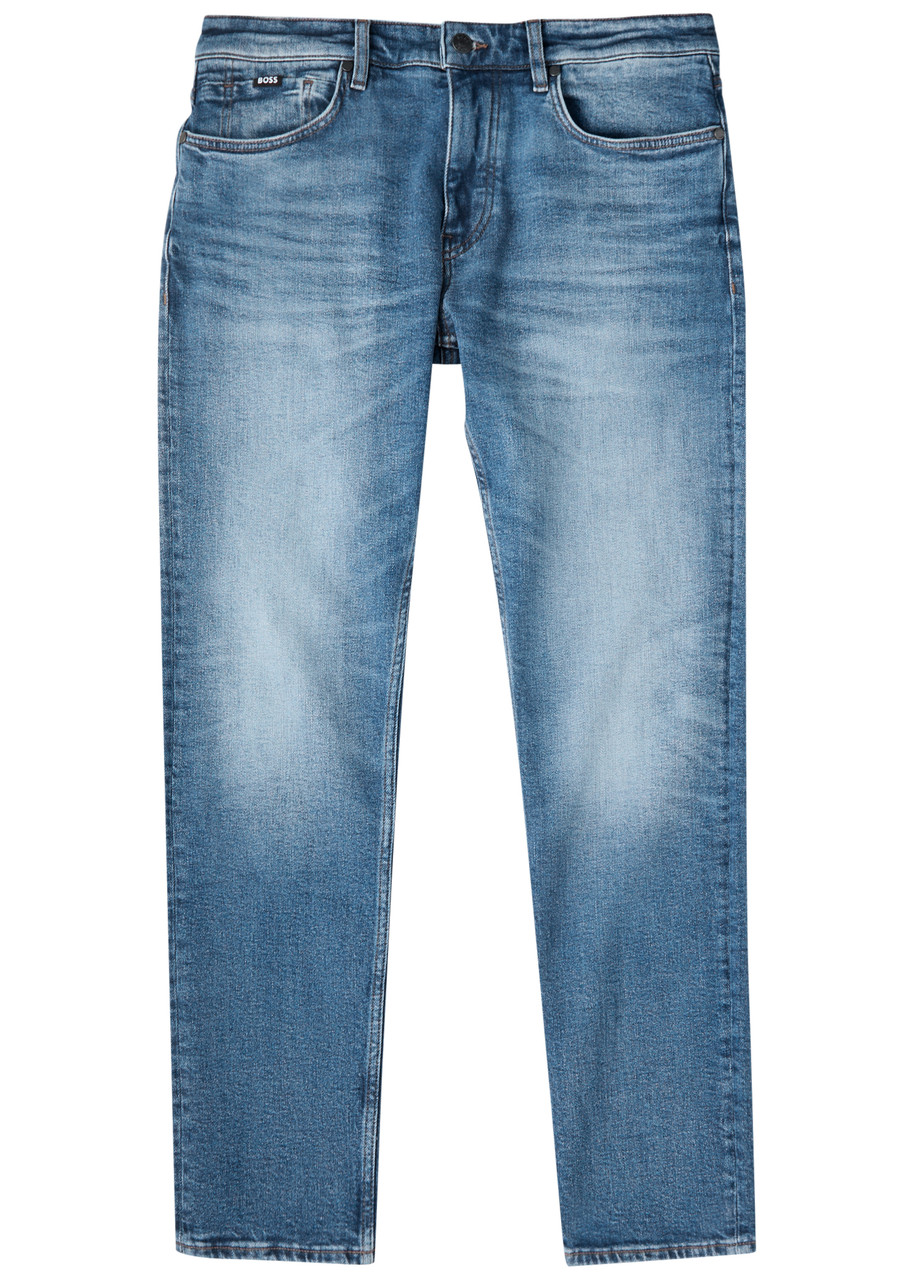 Boss Slim-leg Jeans – Mid Blu – W S Boss Slim-leg Jeans – Mid Blu – W S