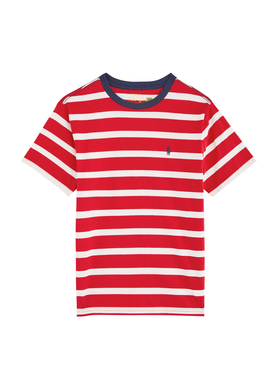 Polo Ralph Lauren Kids Logo-embroidered Striped Cotton shirt