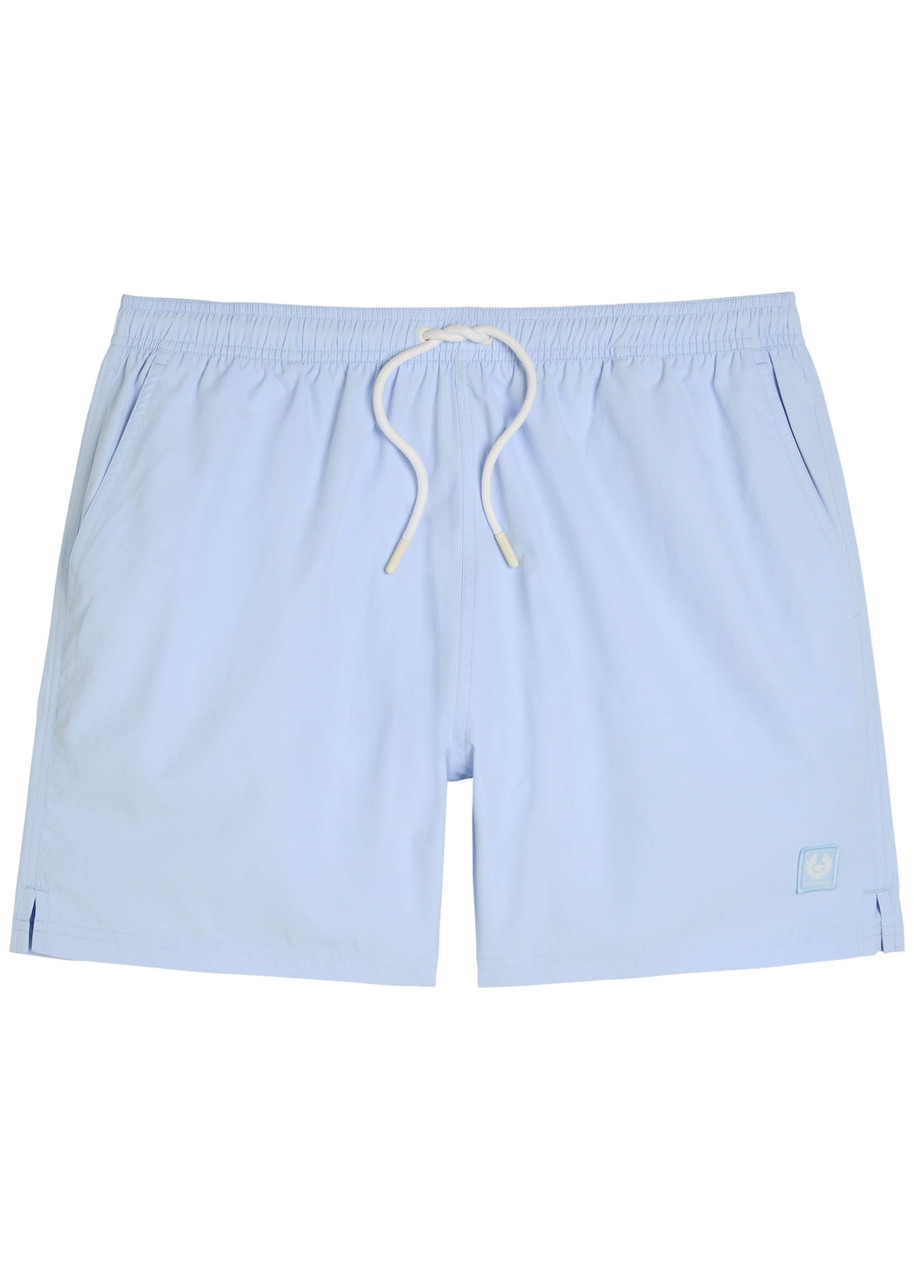 Belstaff Logo Shell Swim Shorts – Light Blue Belstaff Logo Shell Swim Shorts – Light Blue
