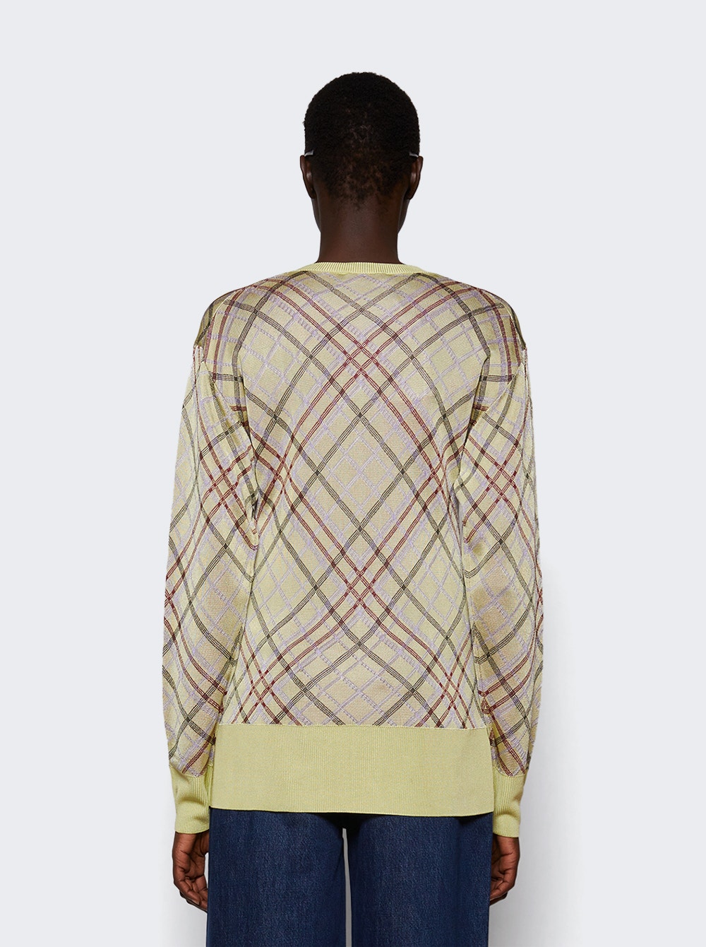 Pull On Cardigan Almond Check Pull On Cardigan Almond Check