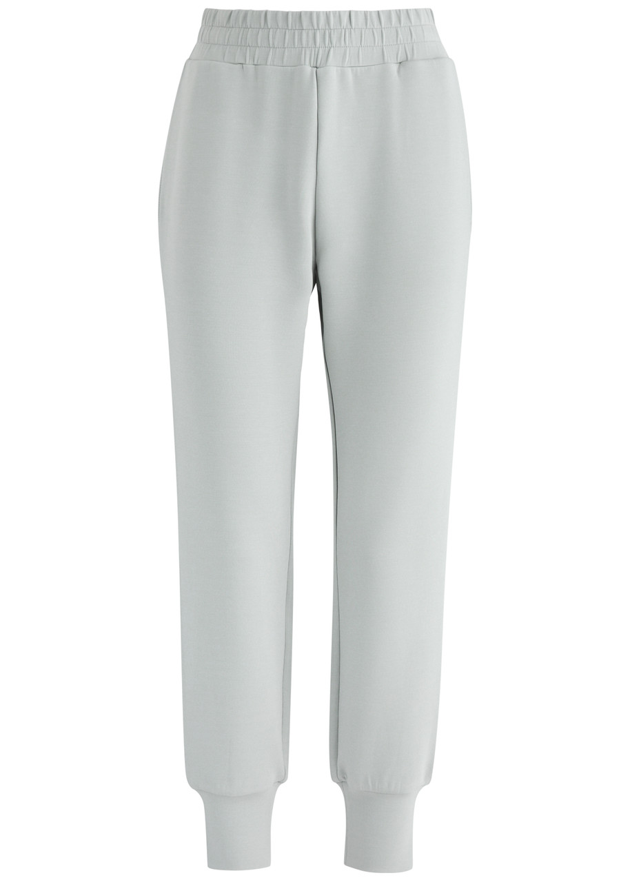 Varley The Slim Cuff Stretch-jersey Sweatpants – Grey – S – S Varley The Slim Cuff Stretch-jersey Sweatpants – Grey – S – S
