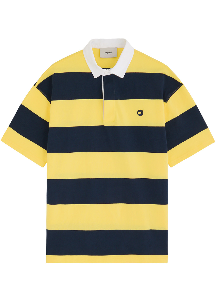 Coperni Striped Cotton Polo Shirt – Stripe – L L Coperni Striped Cotton Polo Shirt – Stripe – L L