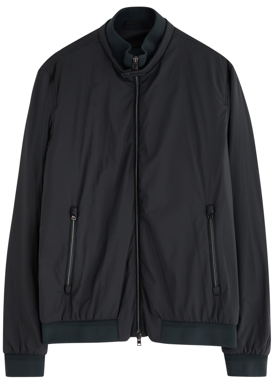 Herno Ecoage Padded Nylon Bomber Jacket – Navy – IT S