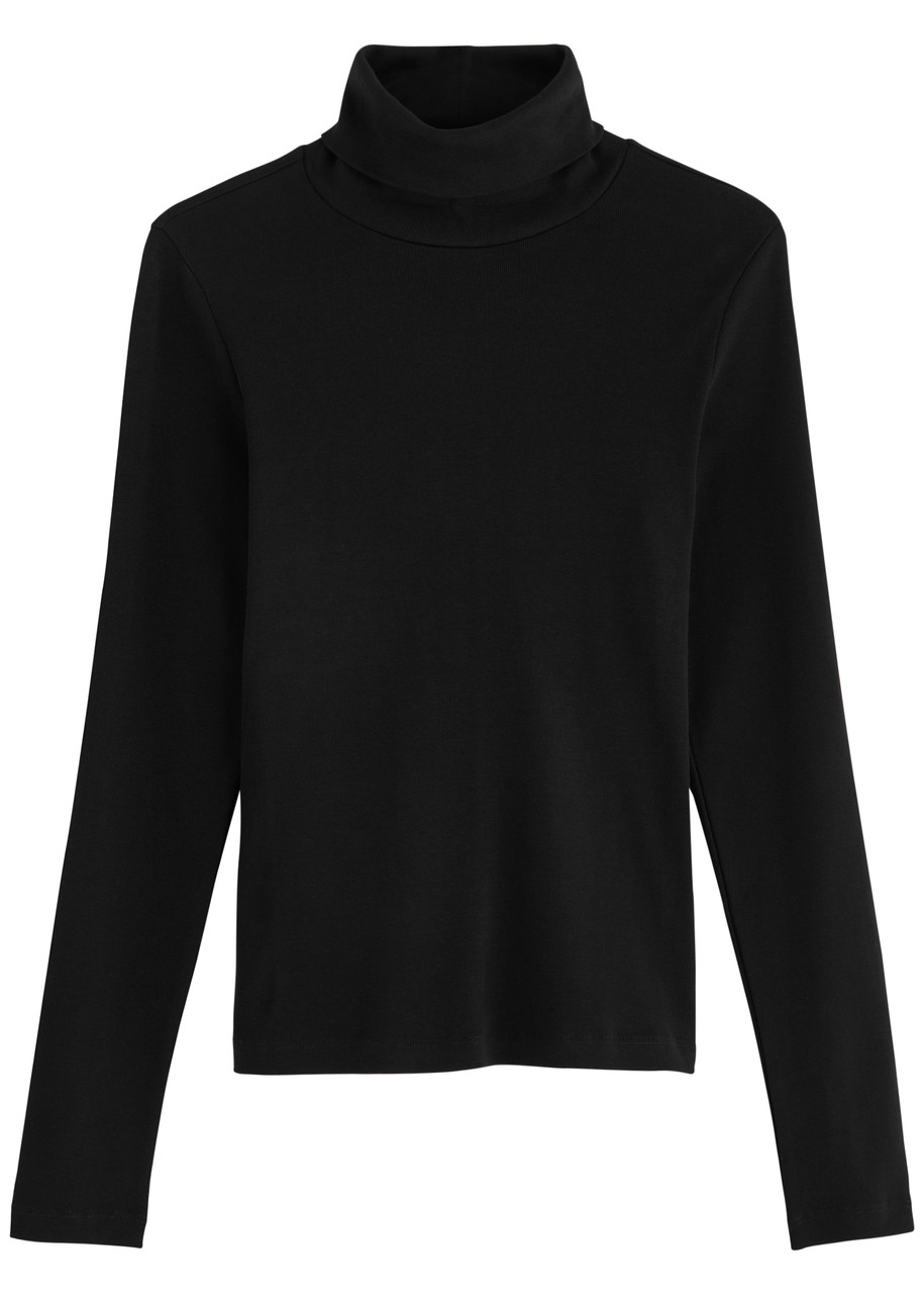 Flore Flore Dinah Turtleneck Cotton top – Black – S – S Flore Flore Dinah Turtleneck Cotton top – Black – S – S