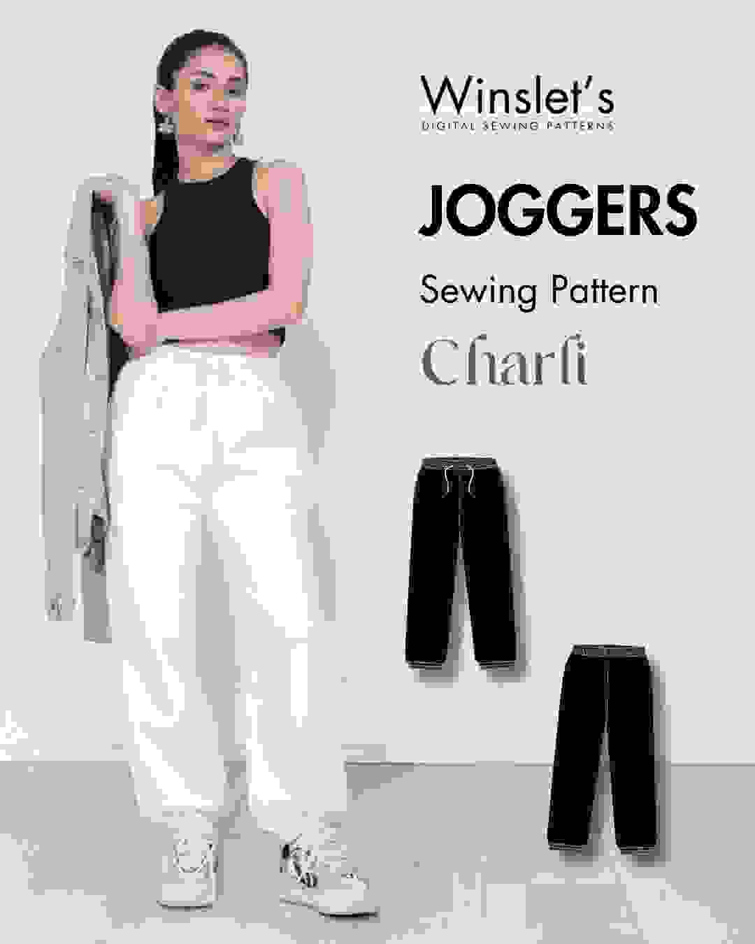 Joggers Sewing Pattern ‘Charli’ Joggers Sewing Pattern ‘Charli’