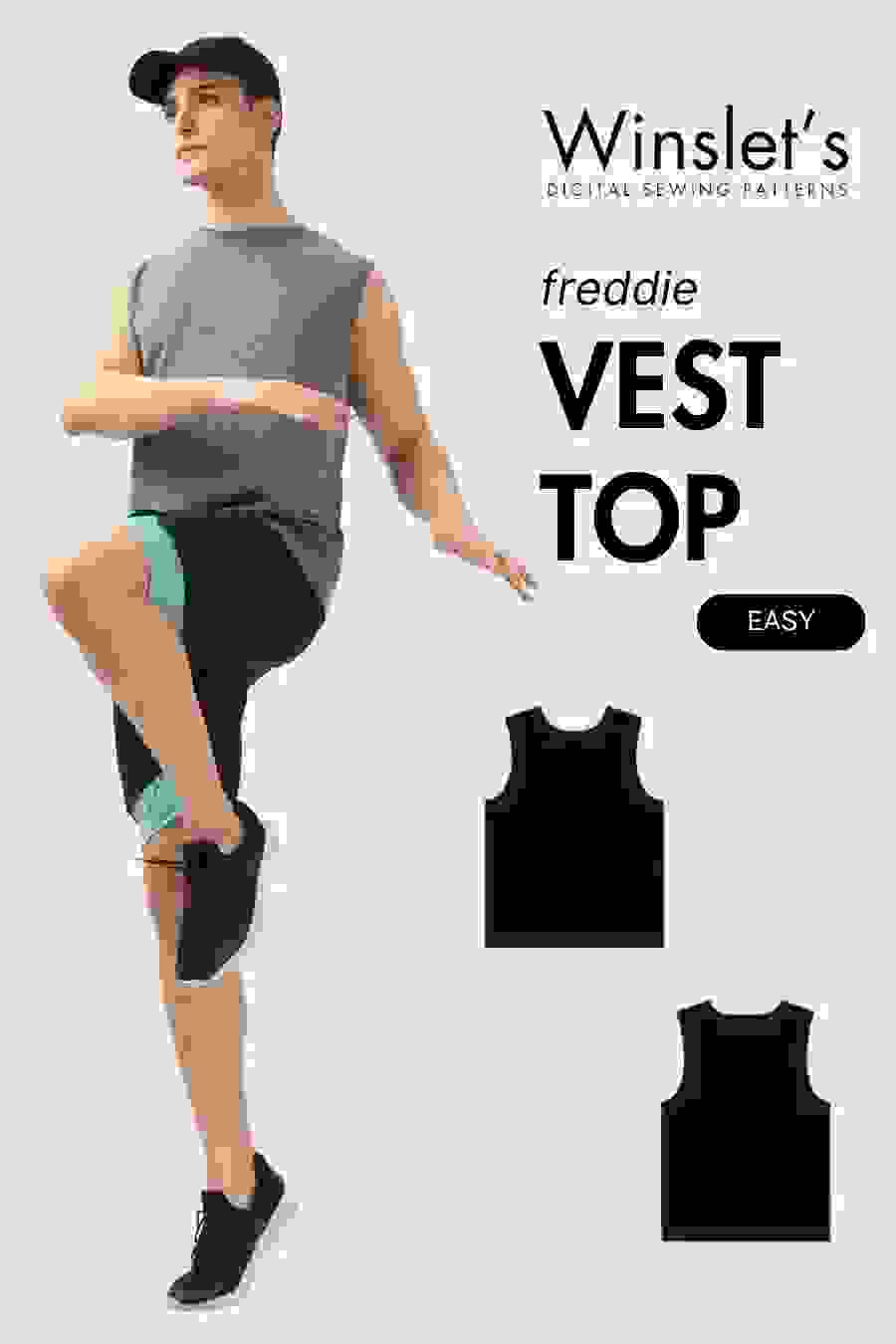 Men’s Vest Sewing Pattern ‘Freddie’ Men’s Vest Sewing Pattern ‘Freddie’