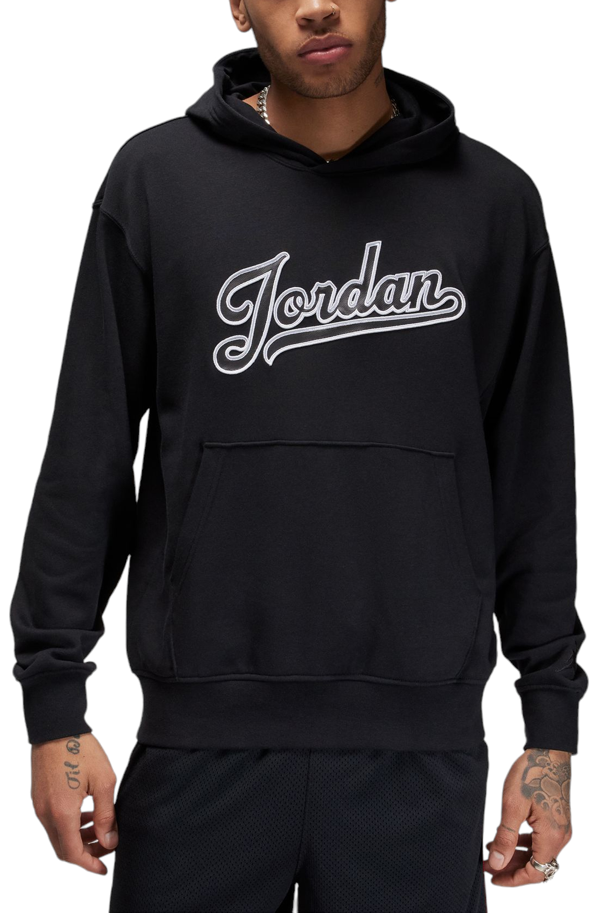Men Flight MVP Fleece Pullover Hoodie Black Sweatshirts Black Men Flight MVP Fleece Pullover Hoodie Black Sweatshirts Black