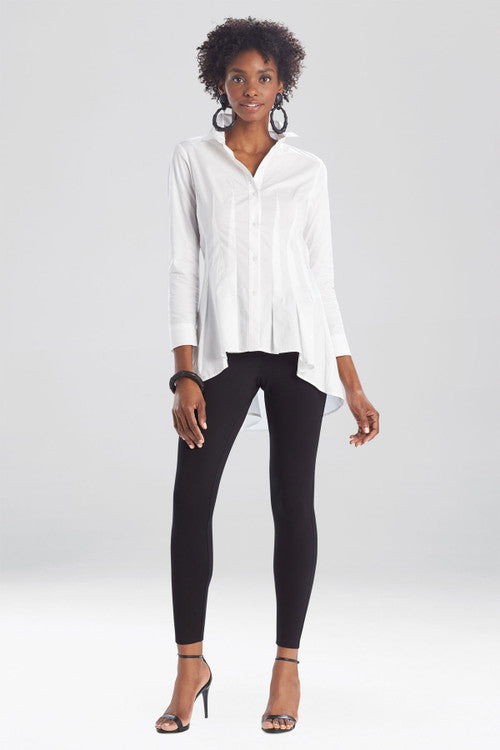 Cotton Poplin Darted Tunic Shirt Cotton Poplin Darted Tunic Shirt
