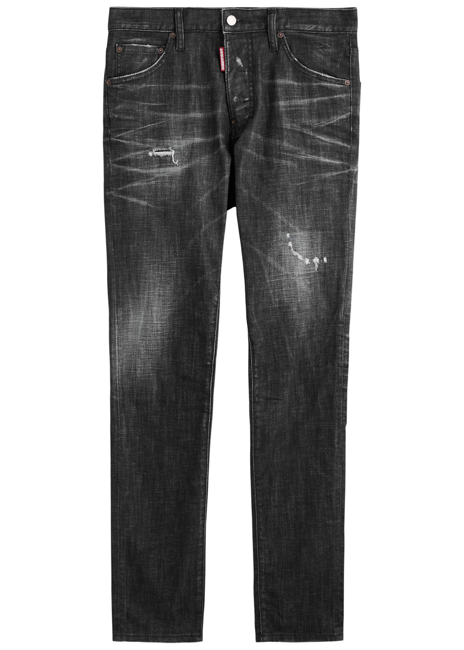 DSQUARED Cool Guy Distressed Skinny Jeans – Black – IT DSQUARED Cool Guy Distressed Skinny Jeans – Black – IT