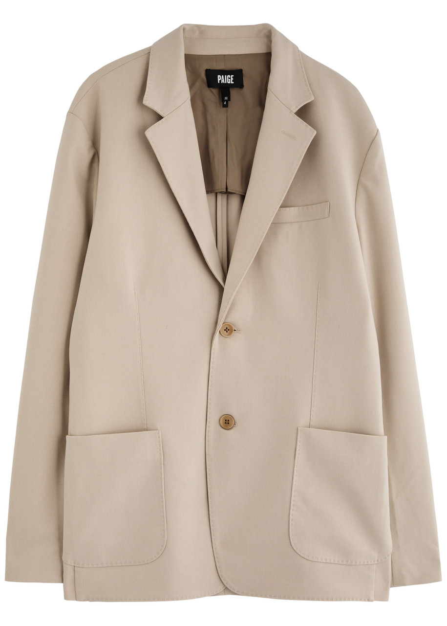 Paige Millan Jersey-twill Blazer – Ecru Paige Millan Jersey-twill Blazer – Ecru