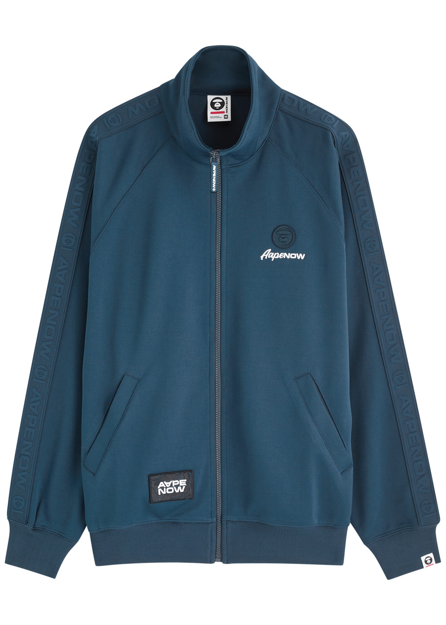 Aape Logo-jacquard Jersey Track Jacket – Blue
