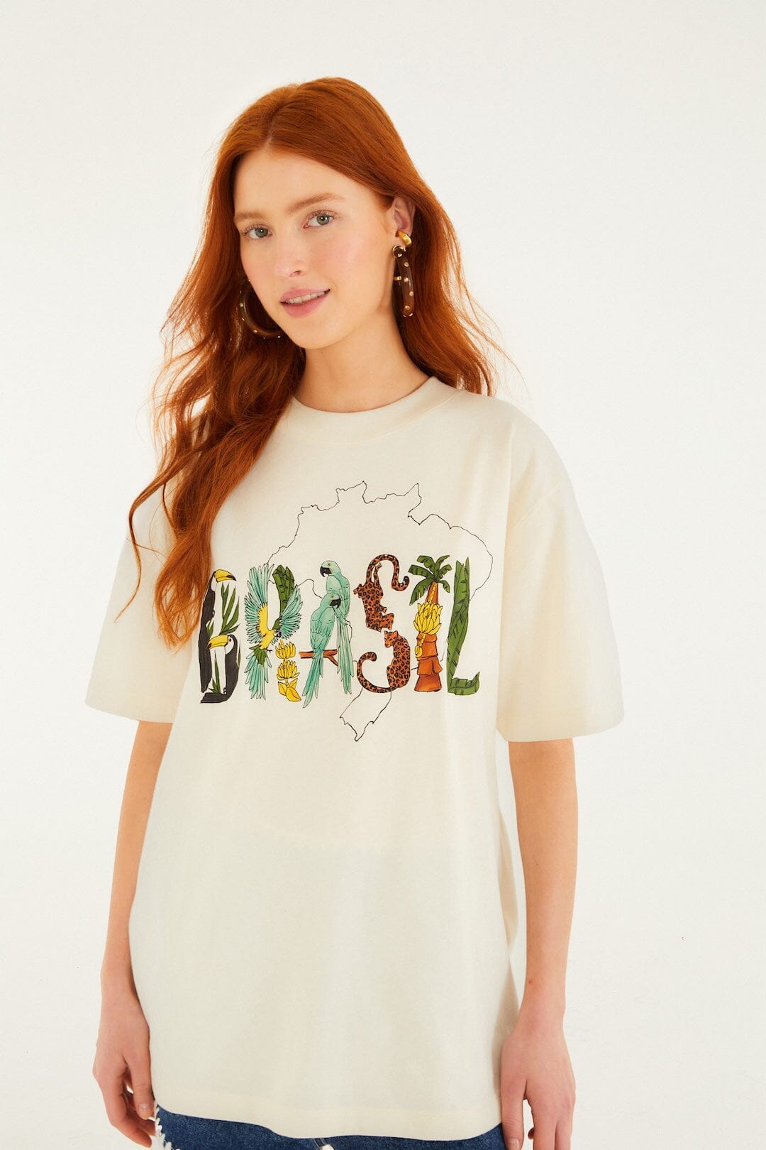 Off-White Brasil Organic Cotton Shirt, OFF Off-White Brasil Organic Cotton Shirt, OFF