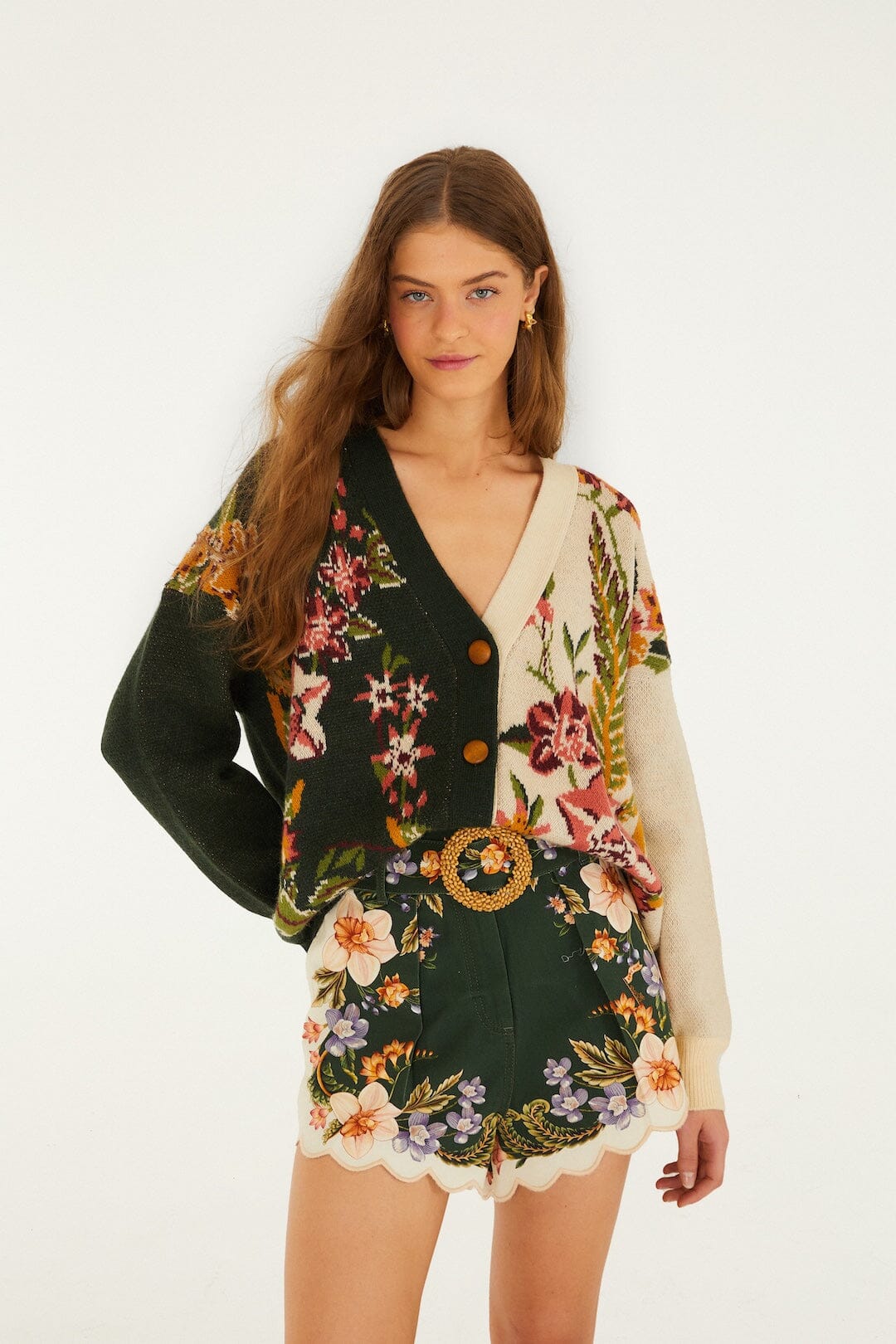 Mixed Nature Knit Cardigan, NATURE SAND Mixed Nature Knit Cardigan, NATURE SAND