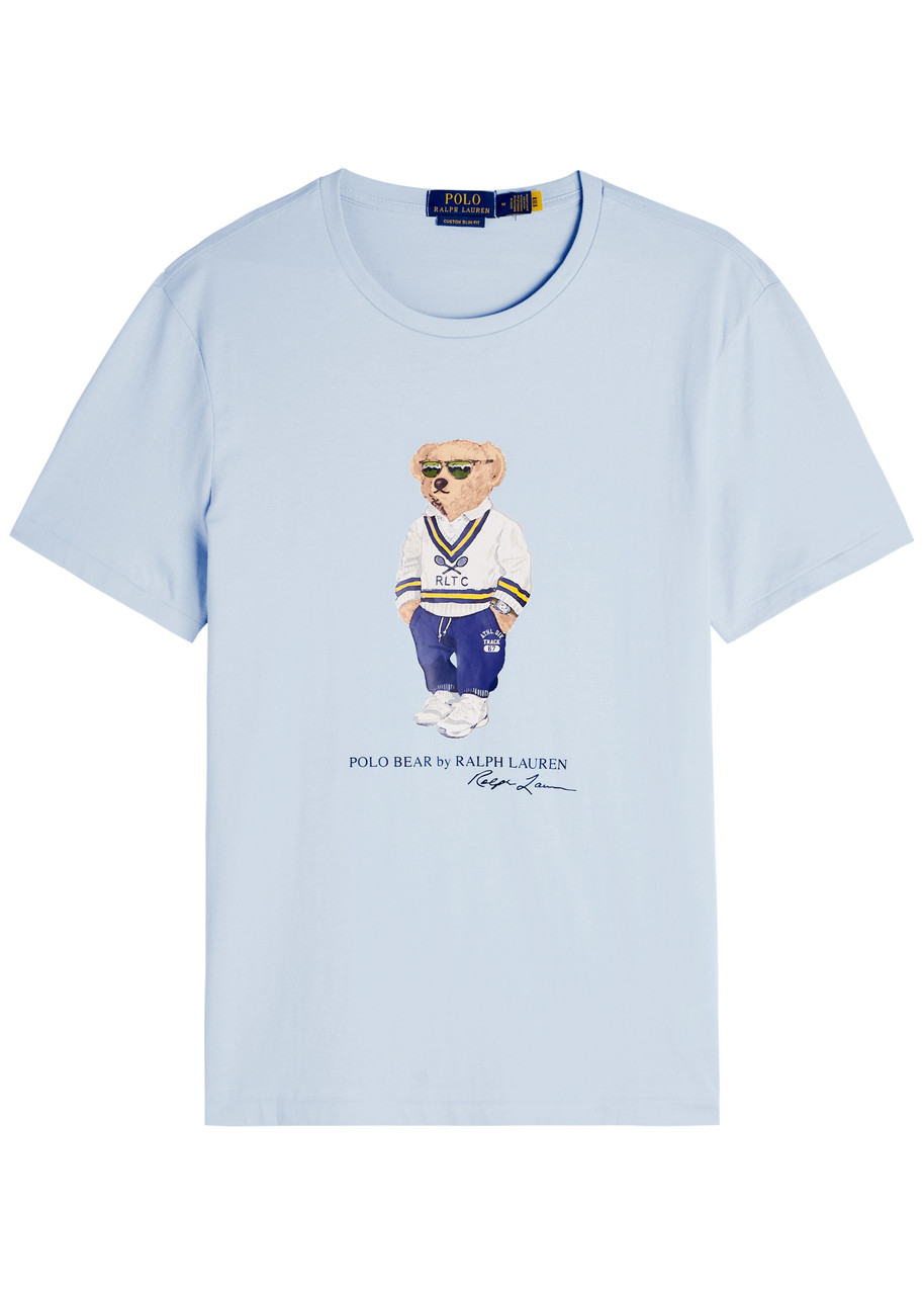 Polo Ralph Lauren Polo Bear Printed Cotton shirt – Blue Polo Ralph Lauren Polo Bear Printed Cotton shirt – Blue