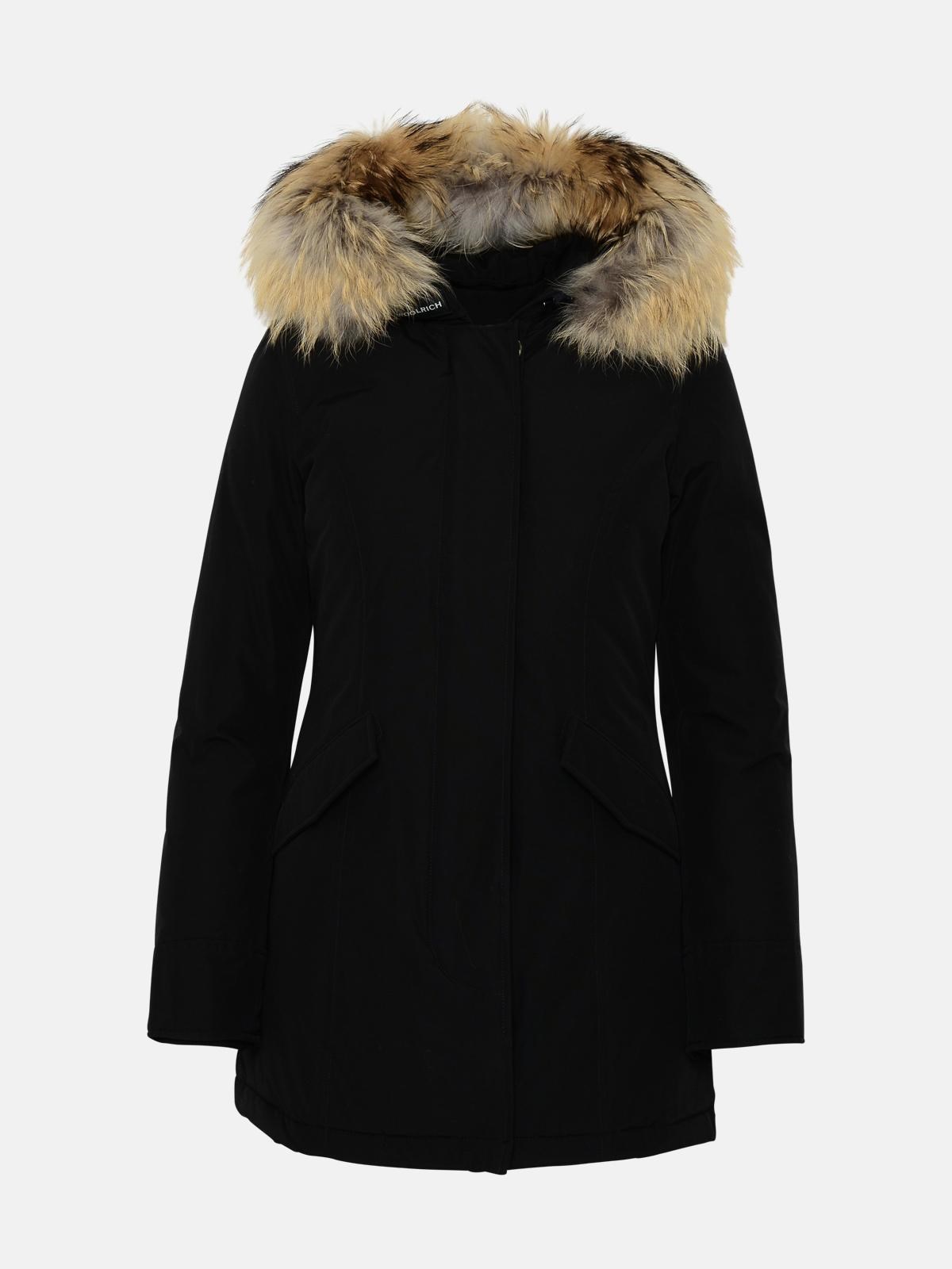 WOOLRICH Artic Black Cotton Blend Parka WOOLRICH Artic Black Cotton Blend Parka